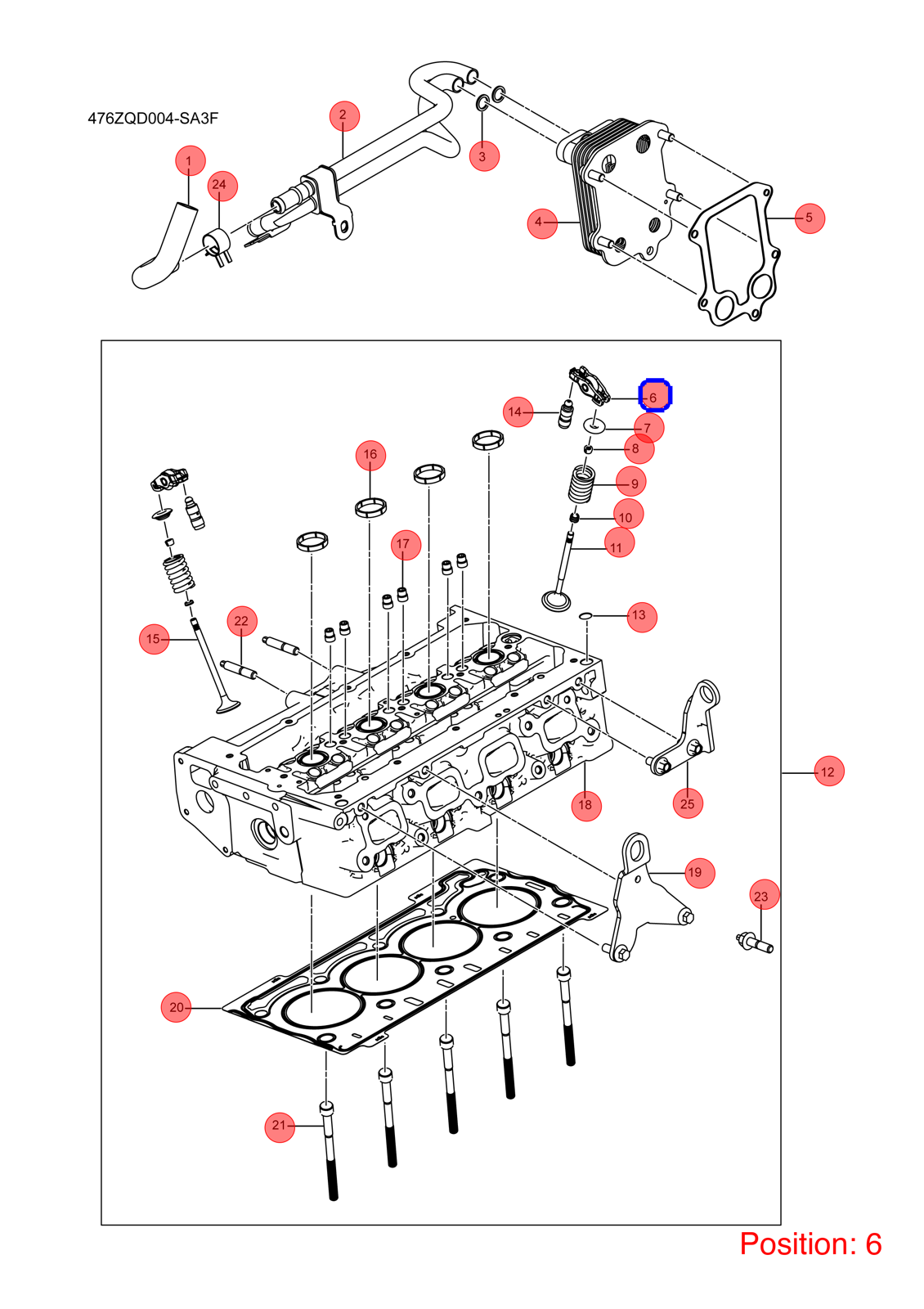 BYD Rocker Arm OEM 1064240100 476ZQA1003150 FOR Song DENZA 1064240100-BYD_OEM