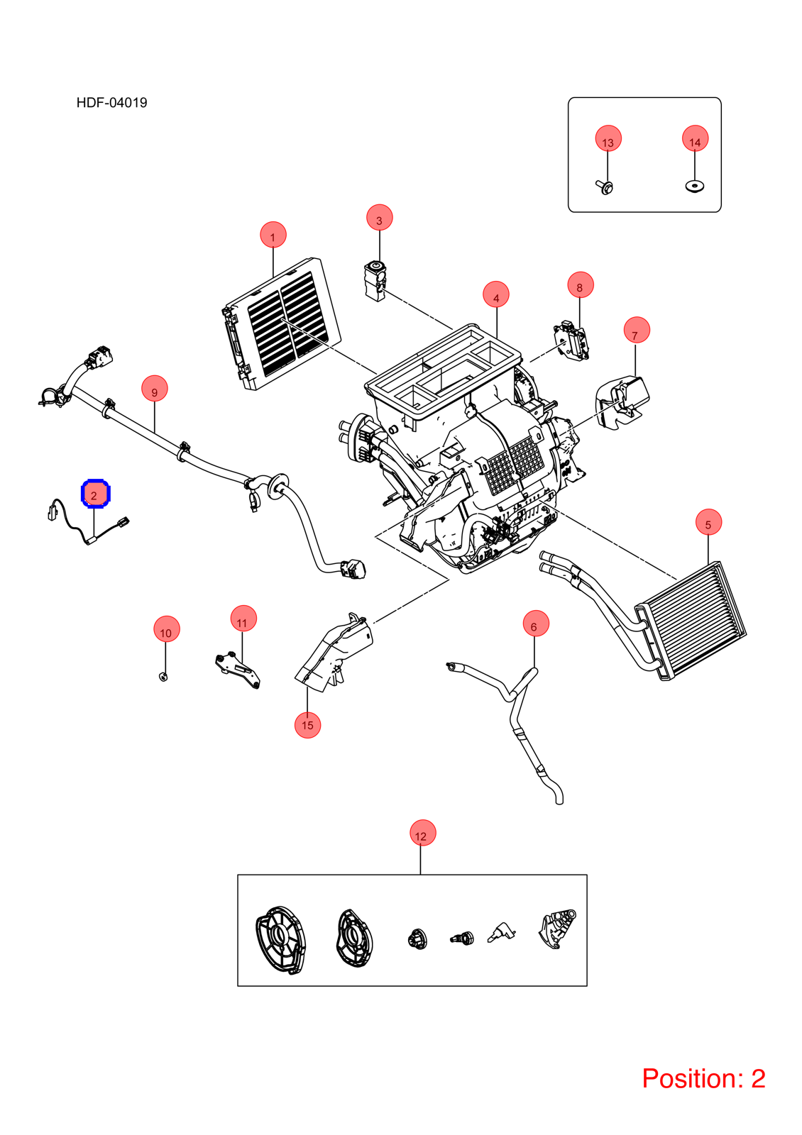 BYD Air conditioning temperature sensor OEM 1080038400 5A8114310 FOR Atto3 Yuan 1080038400-BYD_OEM