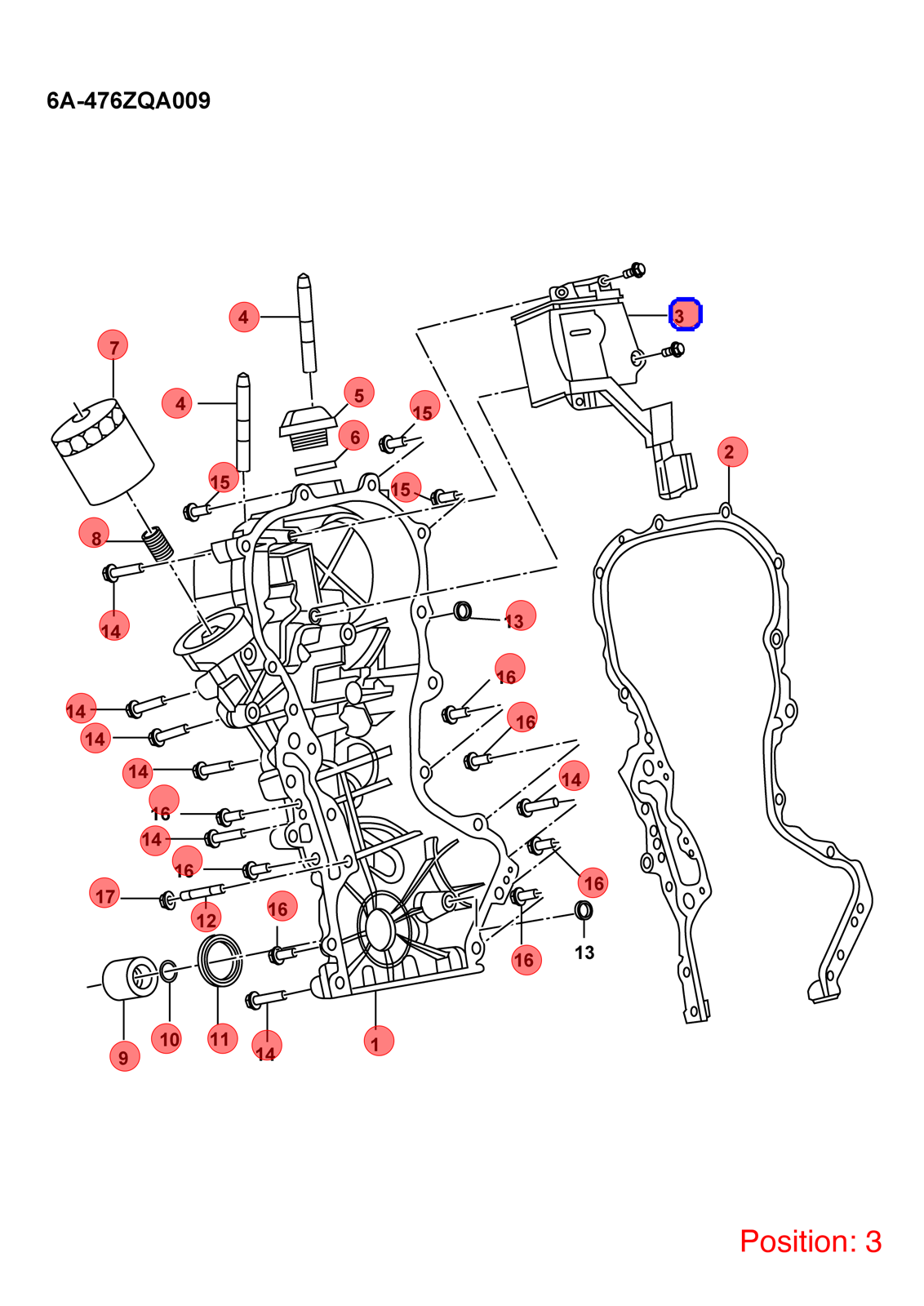 BYD Air Oil Separator OEM 1104796300 476ZQA1021050 FOR Song 1104796300-BYD_OEM