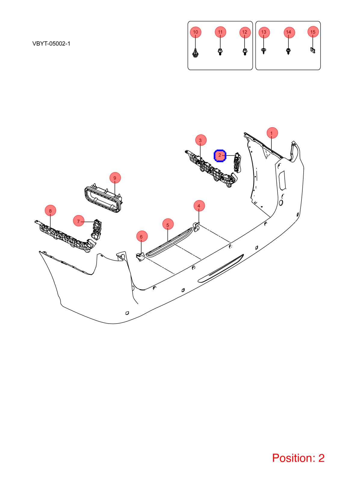 BYD Bumper Cover Bracket OEM 1112970100 VB2804420 FOR eT3 1112970100-BYD_OEM