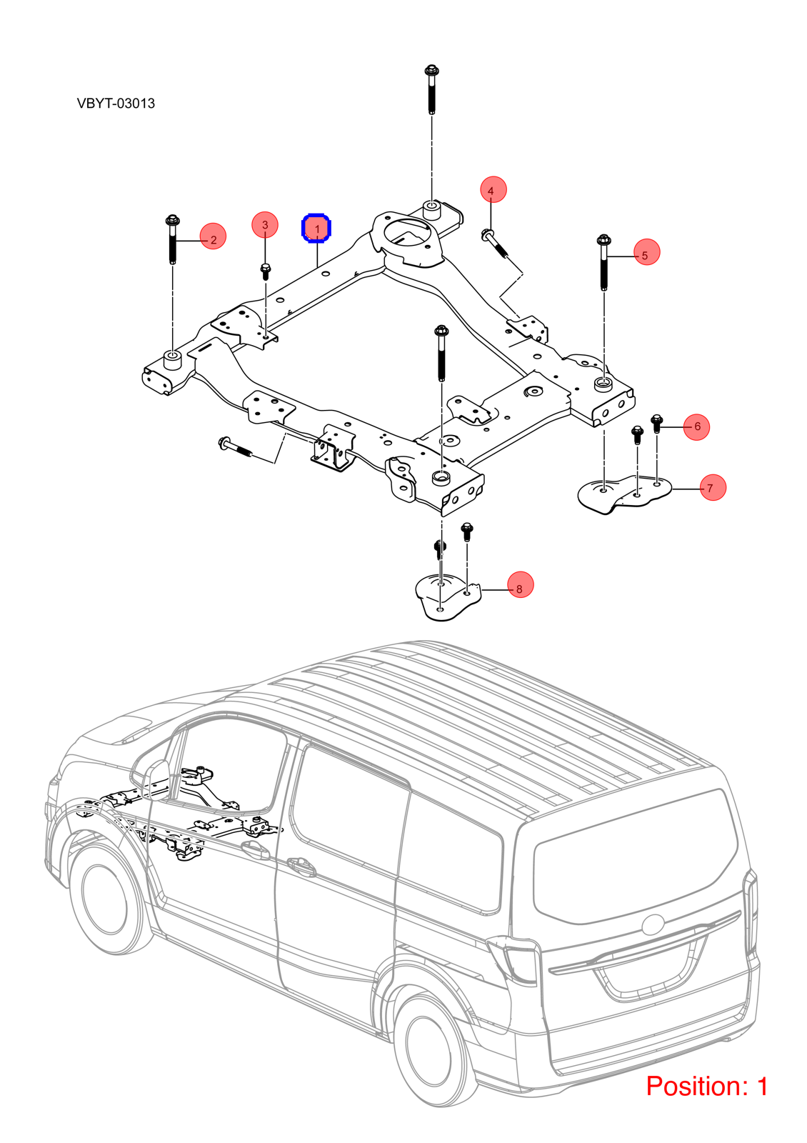 BYD Front axle OEM 1132323900 VBEV2810010 FOR eT3 1132323900-BYD_OEM