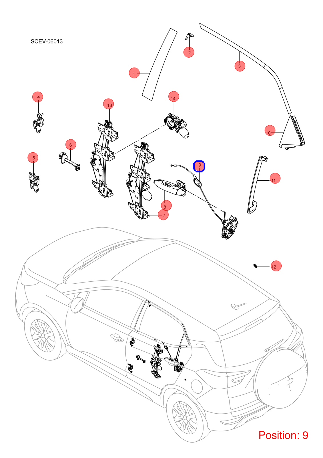 BYD Door Lock OEM 1134194000 SC6205200 FOR Atto3 Yuan 1134194000-BYD_OEM