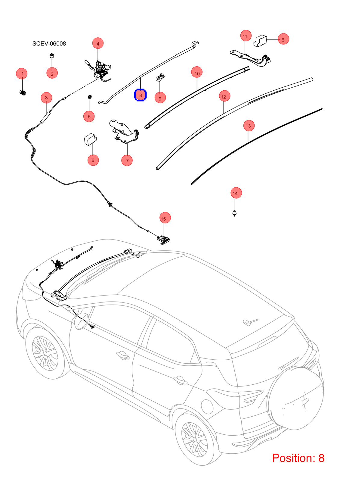 BYD Hood Lift Support OEM 1136295700 SC8402931 FOR Atto3 Yuan 1136295700-BYD_OEM