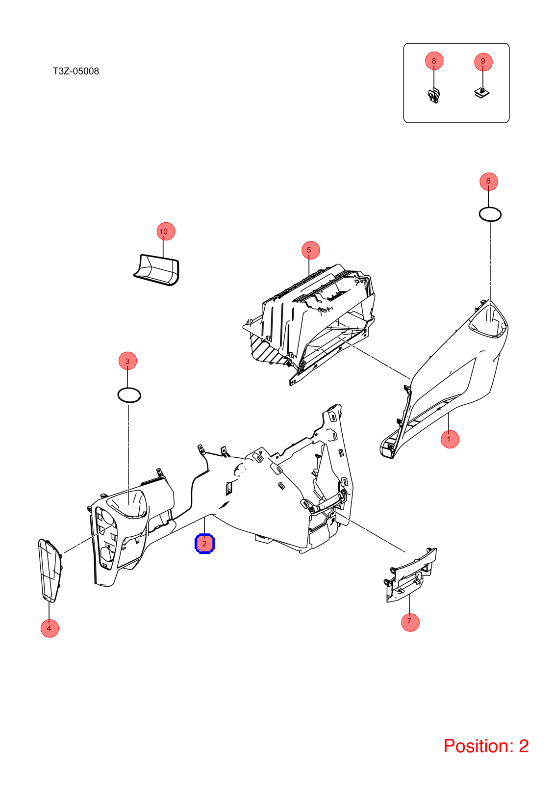 BYD Instrument panel lower guard plate OEM 1140589700 VBEV5306200 FOR eT3 1140589700-BYD_OEM