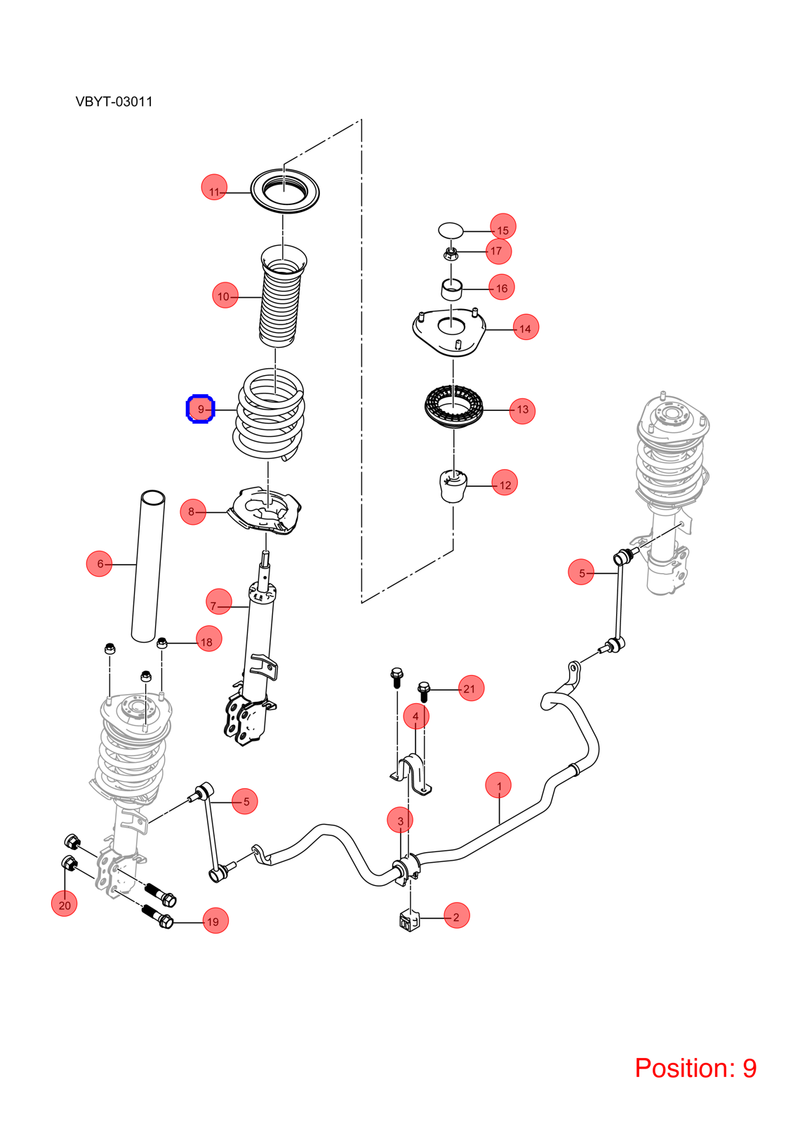 BYD Shock absorber spring OEM 1143237700 VBEV2905112 FOR eT3 1143237700-BYD_OEM
