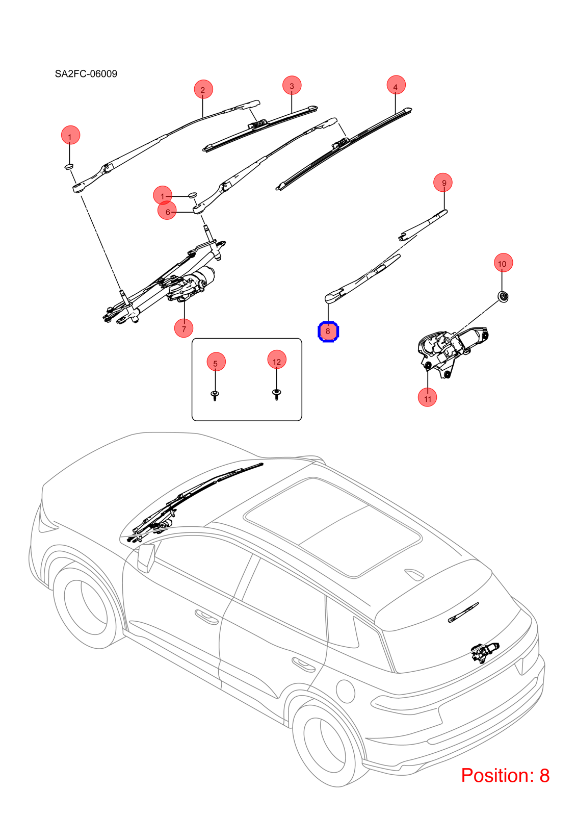 BYD Wiper blade OEM 1160800200 SC6310200B FOR Song 1160800200-BYD_OEM