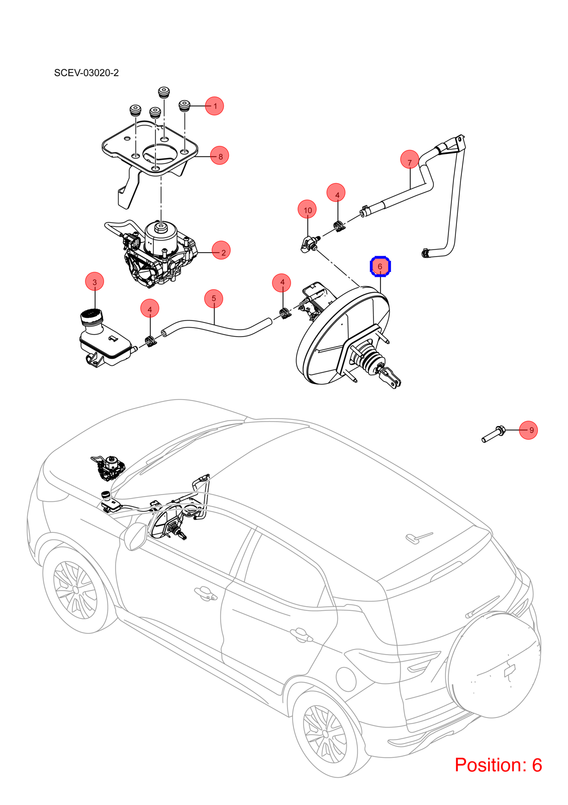 BYD Brake master cylinder OEM 1165098900 SCEA3540010 FOR Atto3 Yuan 1165098900-BYD_OEM