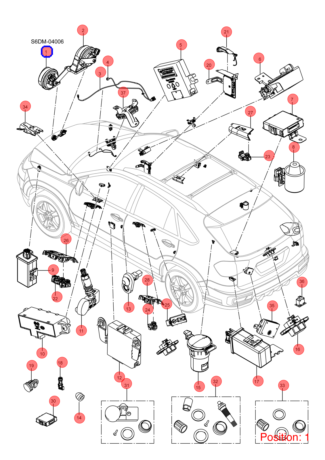 BYD Horn OEM 1165189700 SEH3721010 FOR Seal 1165189700-BYD_OEM