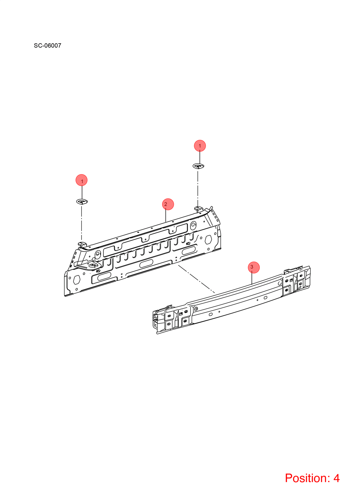 BYD Bumper frame bracket OEM 1167095100 SC840003077 FOR Atto3 Yuan 1167095100-BYD_OEM