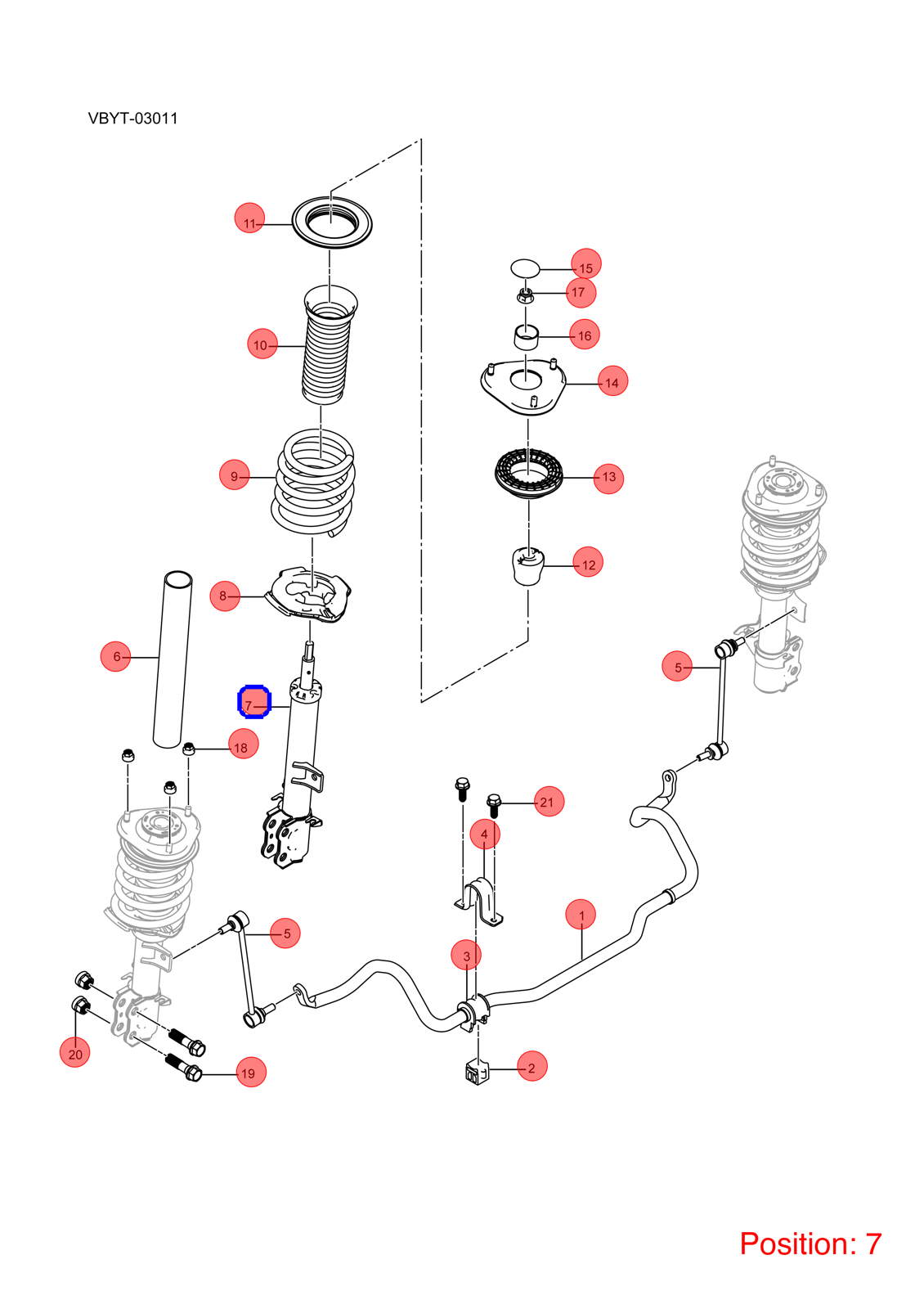 BYD Shock absorber OEM 1167643300 VBEV2905100D1 FOR eT3 1167643300-BYD_OEM