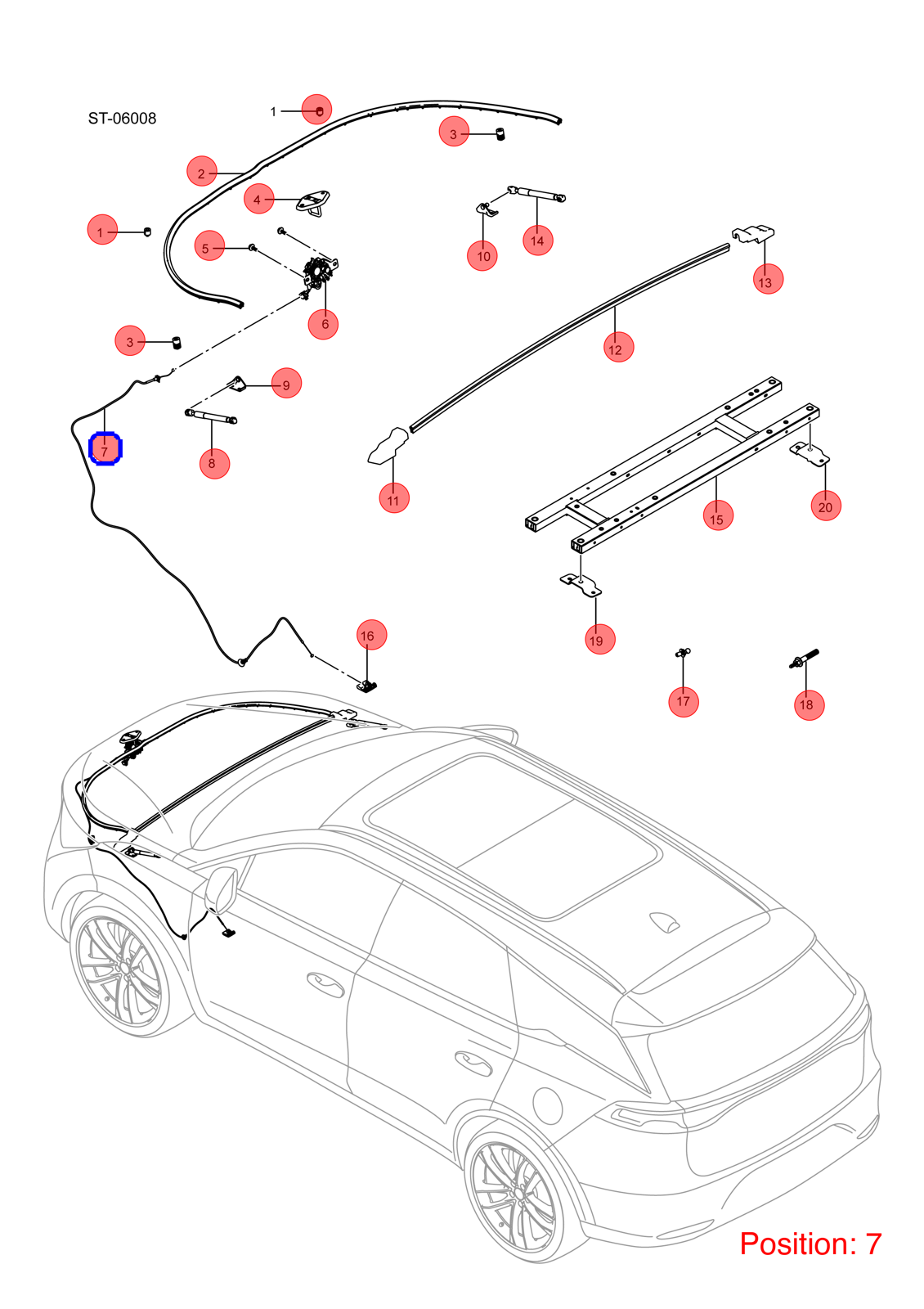 BYD Hood Release Cable OEM 1178287600 ST8402520 FOR Tang 1178287600-BYD_OEM
