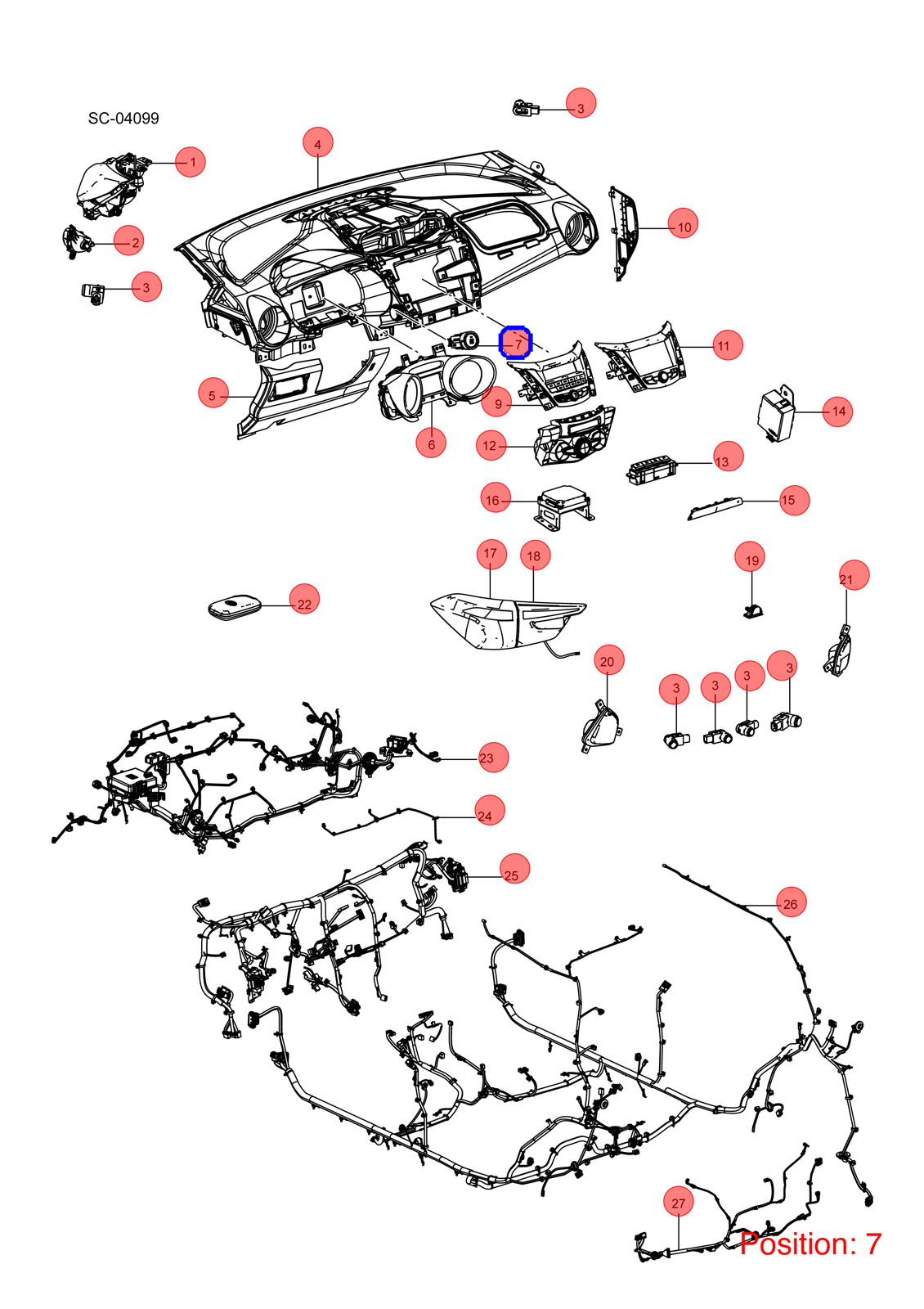 BYD Switch button OEM 1183457000 SC3642900Y2 FOR eT3 1183457000-BYD_OEM