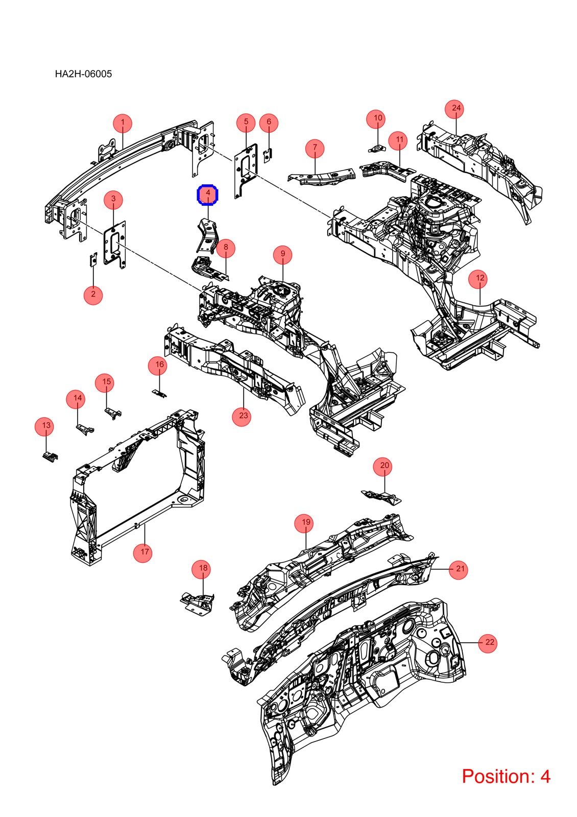 BYD Headlight Bracket OEM 1214031600 HAD5301265Q FOR Qin 1214031600-BYD_OEM