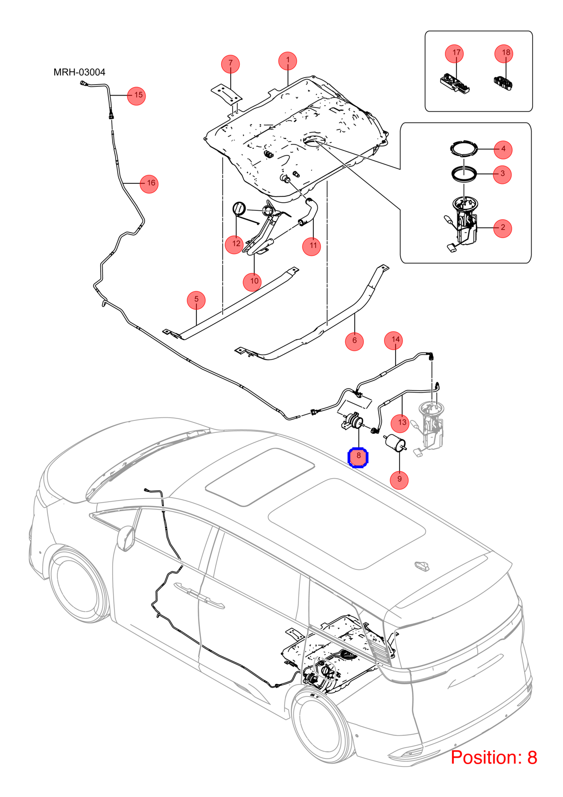 BYD Fuel filter bracket OEM 1217607300 MEF1117200 FOR DENZA 1217607300-BYD_OEM