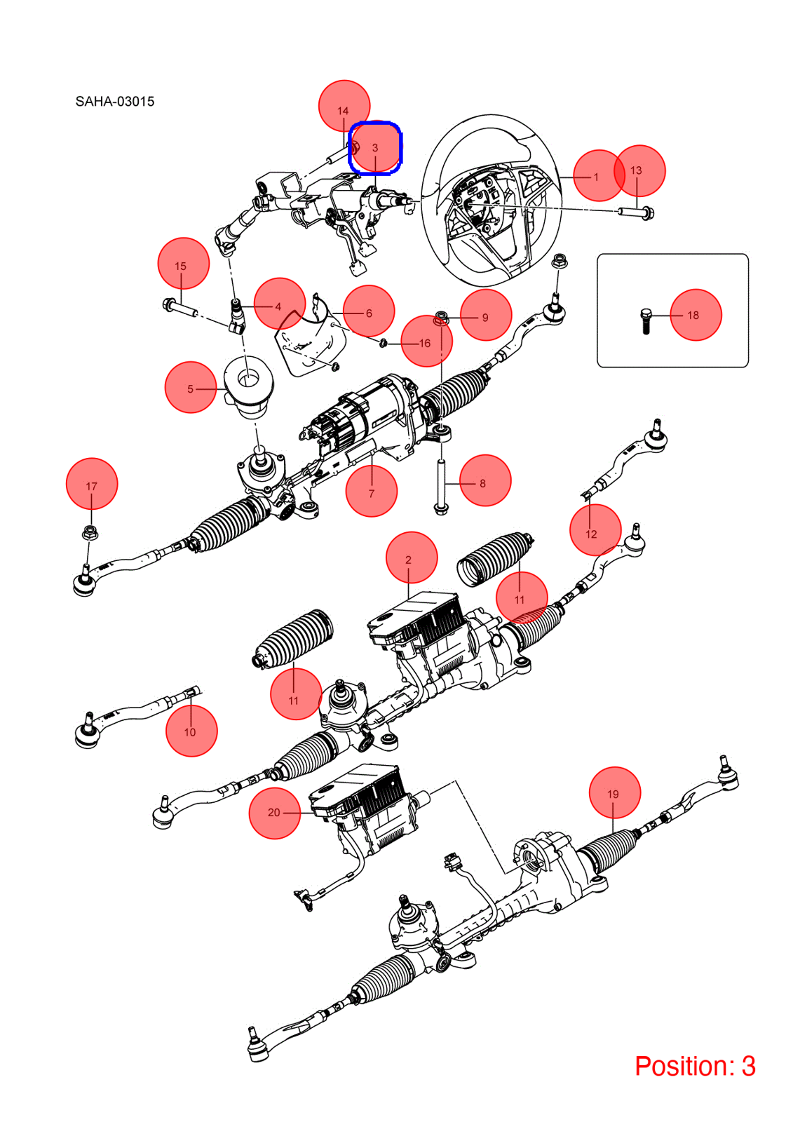 BYD Steering shaft OEM 1220623900 SAH3404020D2 FOR Song 1220623900-BYD_OEM