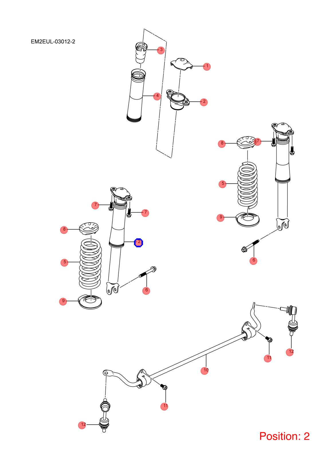 BYD Shock Absorber Top Mount OEM 1226696400 HADF2915600 FOR Atto3 Yuan Dolphin Qin KING Chazor Seal5 Destroyer 1226696400-BYD_OEM
