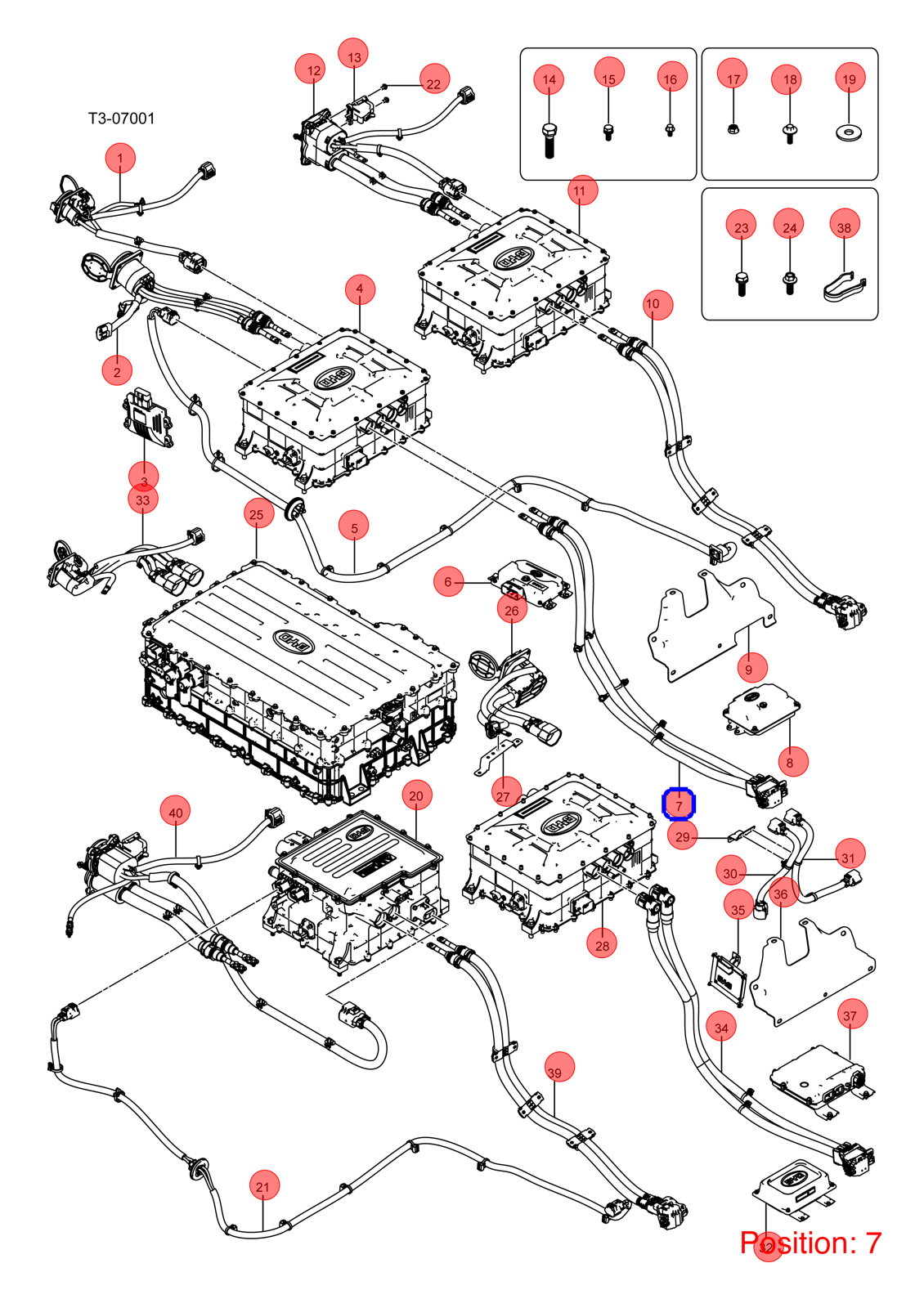 BYD Charging cable OEM 1229679800 VBEW2105200 FOR eT3 1229679800-BYD_OEM