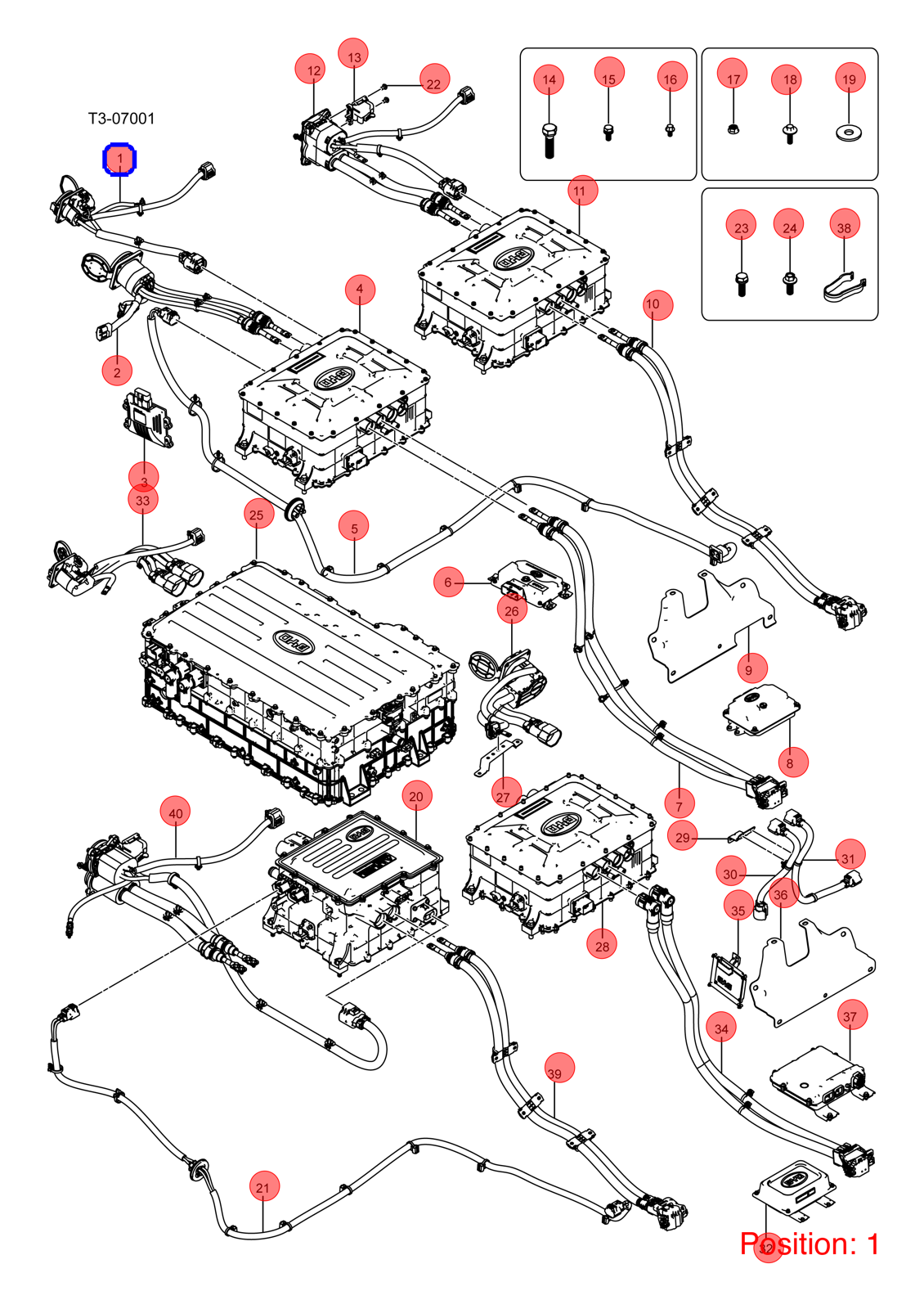 BYD Charging port OEM 1229682000 VBEW2105800 FOR eT3 1229682000-BYD_OEM