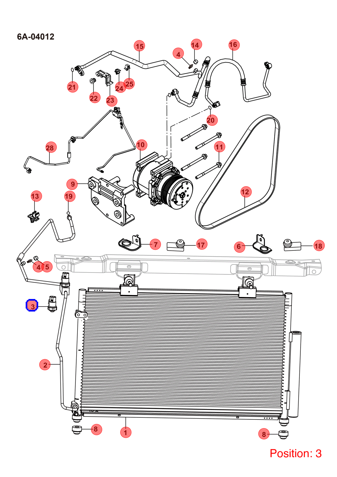 BYD Air conditioning pressure sensor OEM 1236218200 S6DM8114380 FOR Han Tang Atto3 Yuan Dolphin Qin Song Seal eT3 1236218200-BYD_OEM