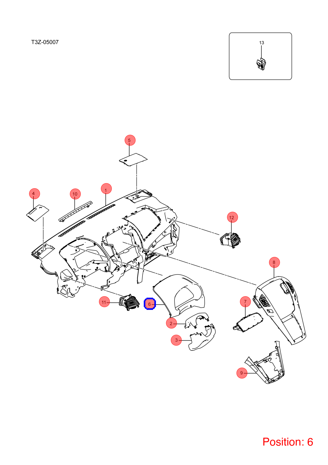 BYD Combination instrument trim panel OEM 1237836000 VBEY5306660 FOR eT3 1237836000-BYD_OEM