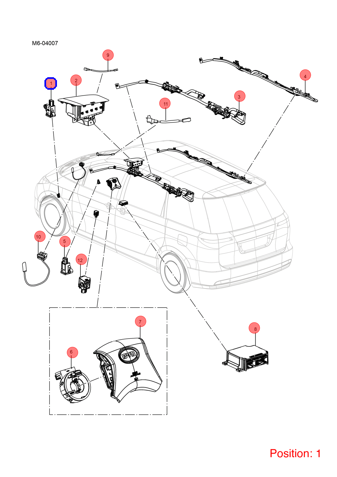 BYD Collision sensor OEM 1246450300 TA3658300D1 FOR Tang Atto3 Yuan eT3 1246450300-BYD_OEM