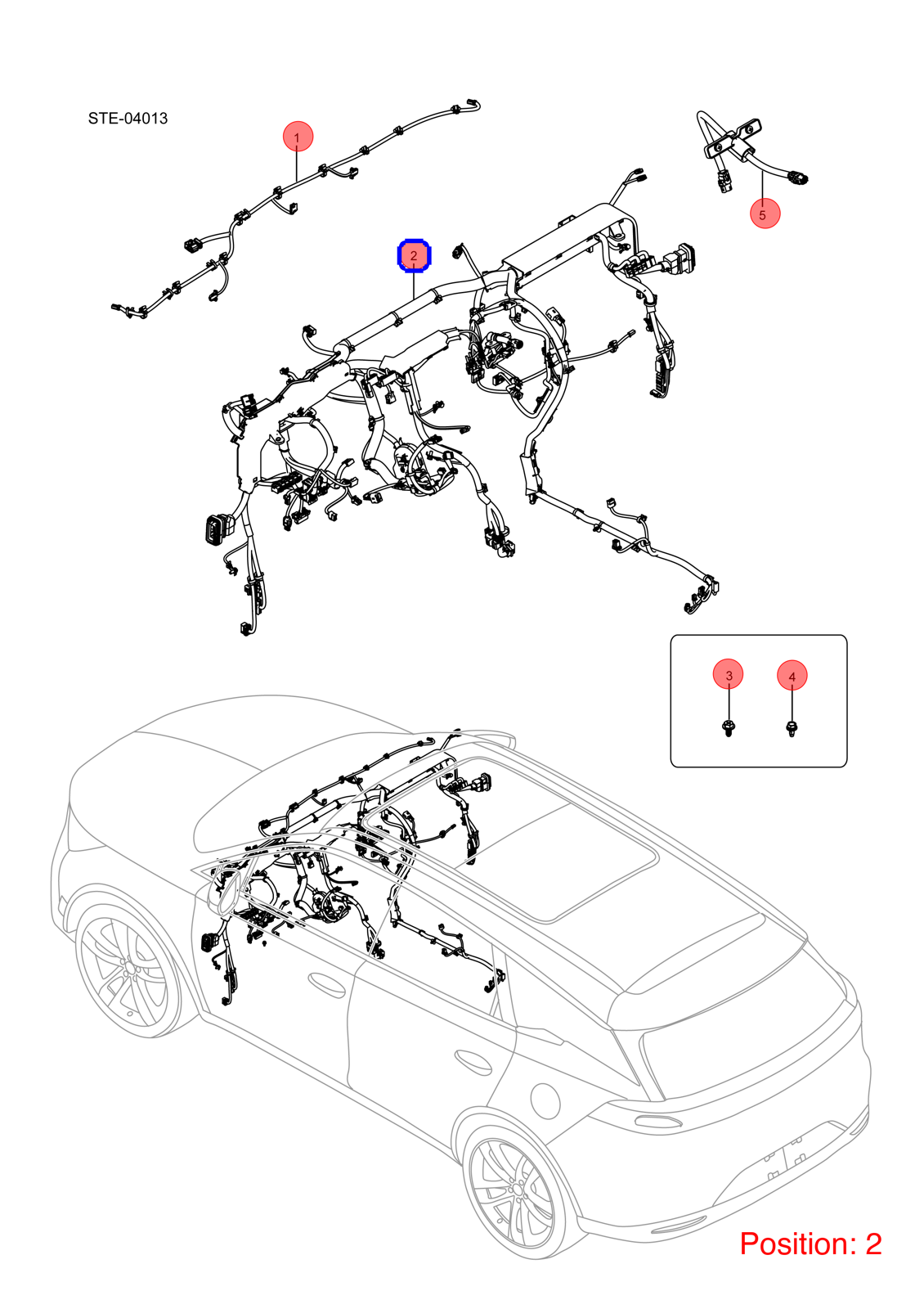 BYD Instrument panel wiring harness OEM 1247565000 STE4003110B FOR Tang 1247565000-BYD_OEM