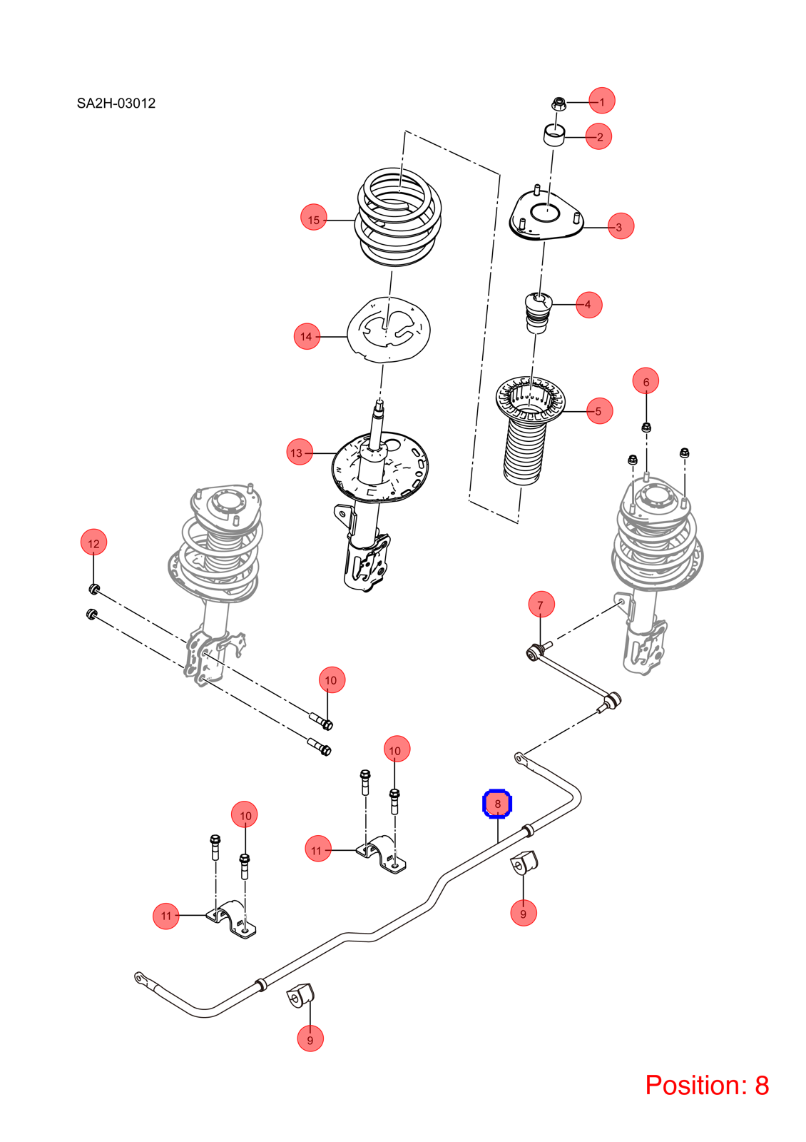 BYD Stabilizer OEM 1254457700 SA2H2916010 FOR Song 1254457700-BYD_OEM