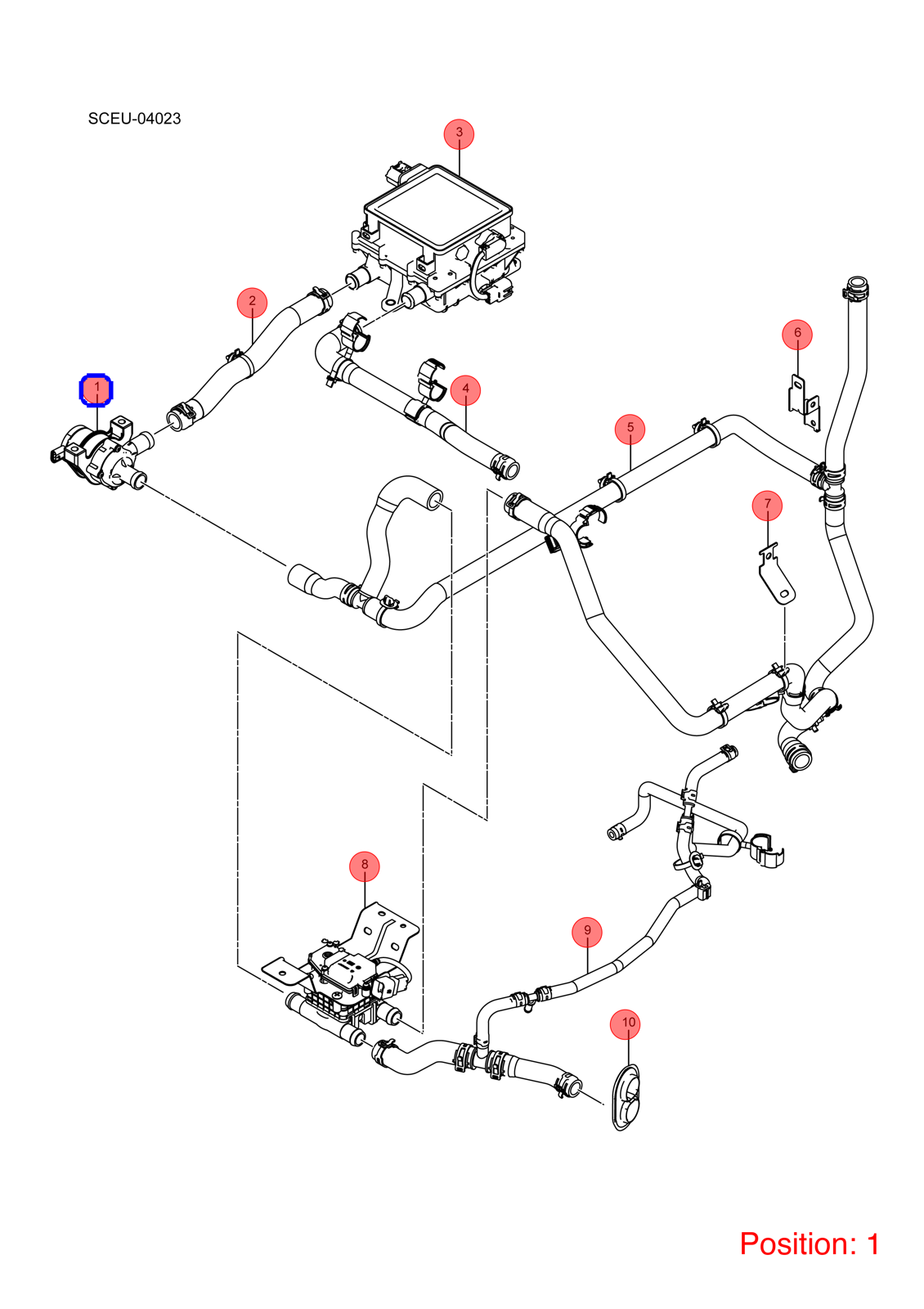BYD Auxiliary Water Pump OEM 1256831700 SCED8101410 FOR Atto3 Yuan eT3 1256831700-BYD_OEM