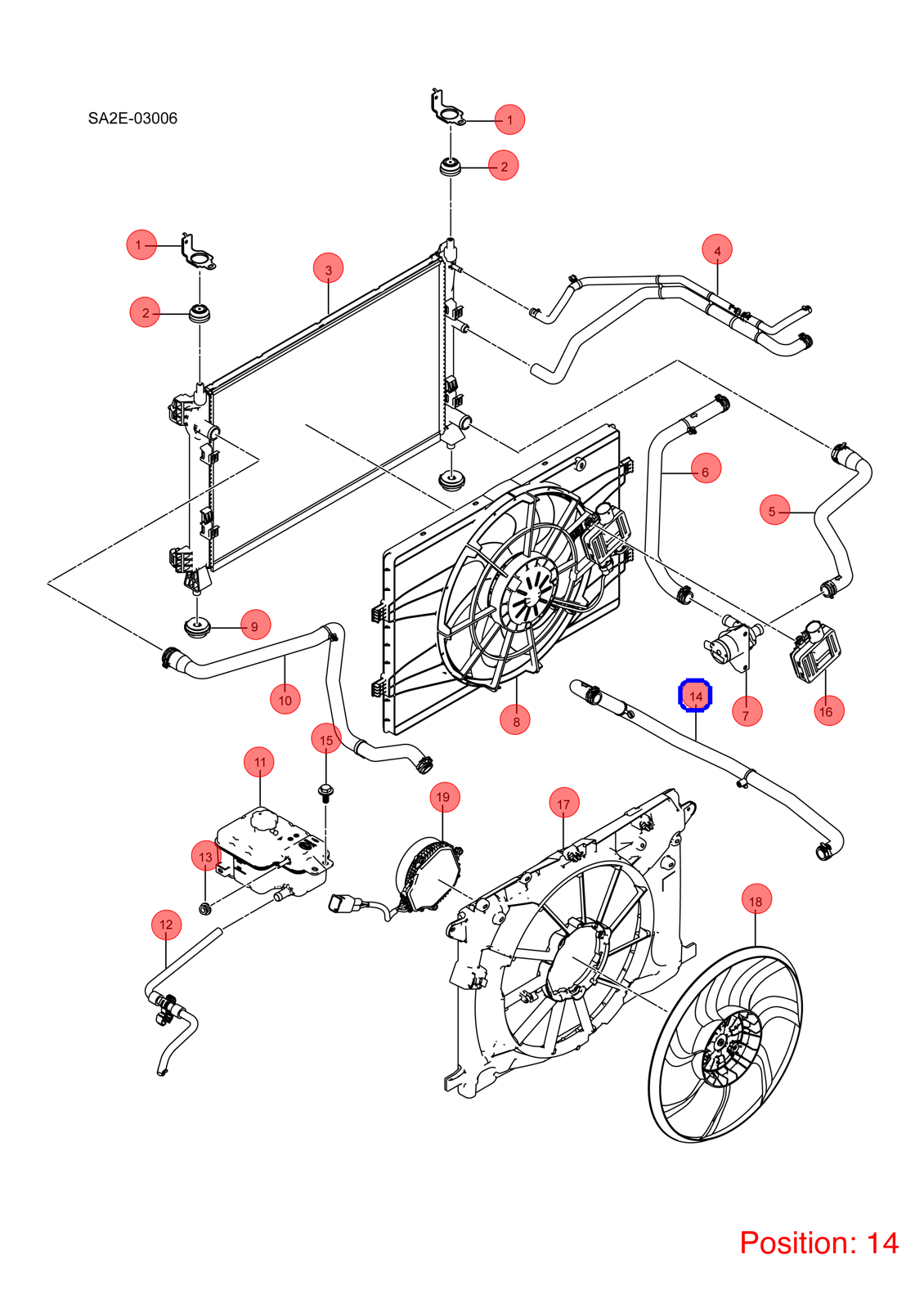 BYD Water pipe OEM 1256927200 SA2E1303120D1 FOR Song 1256927200-BYD_OEM