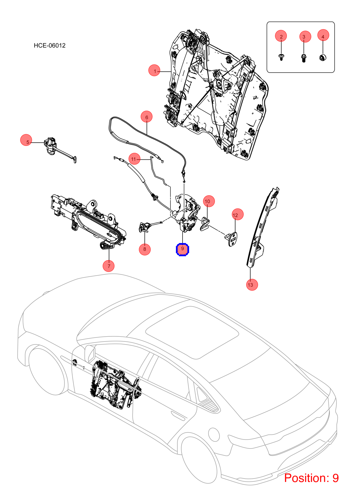 BYD Door Lock OEM 1259308000 HC6105200 FOR Han 1259308000-BYD_OEM