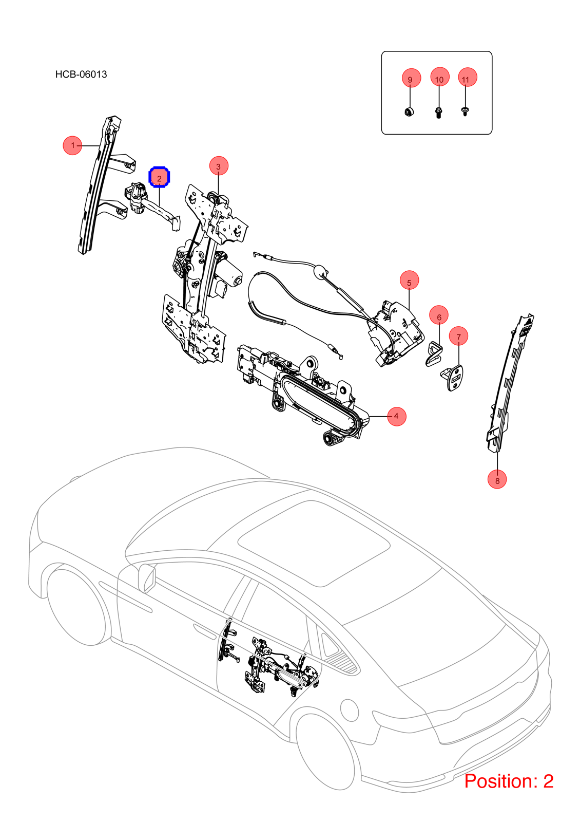 BYD Door Brake OEM 1259312700 HC6209100 FOR Han 1259312700-BYD_OEM