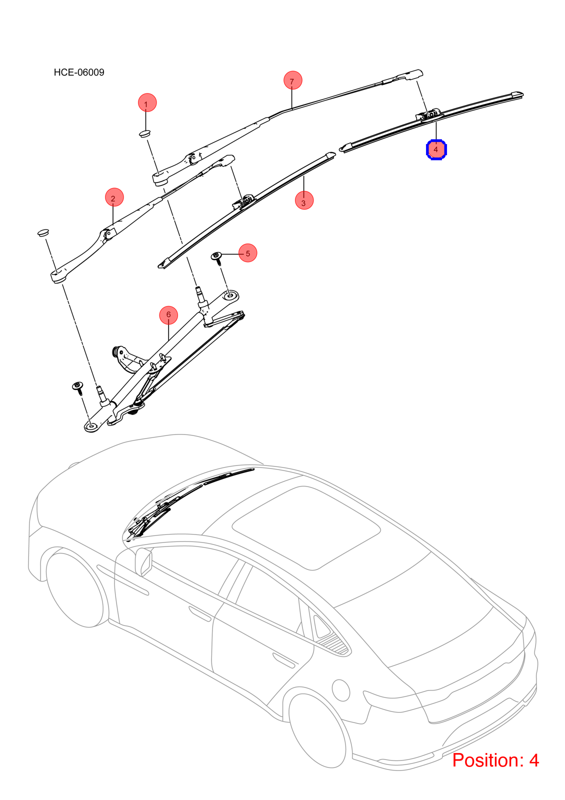 BYD Wiper blade OEM 1259313900 HC5205210 FOR Han 1259313900-BYD_OEM