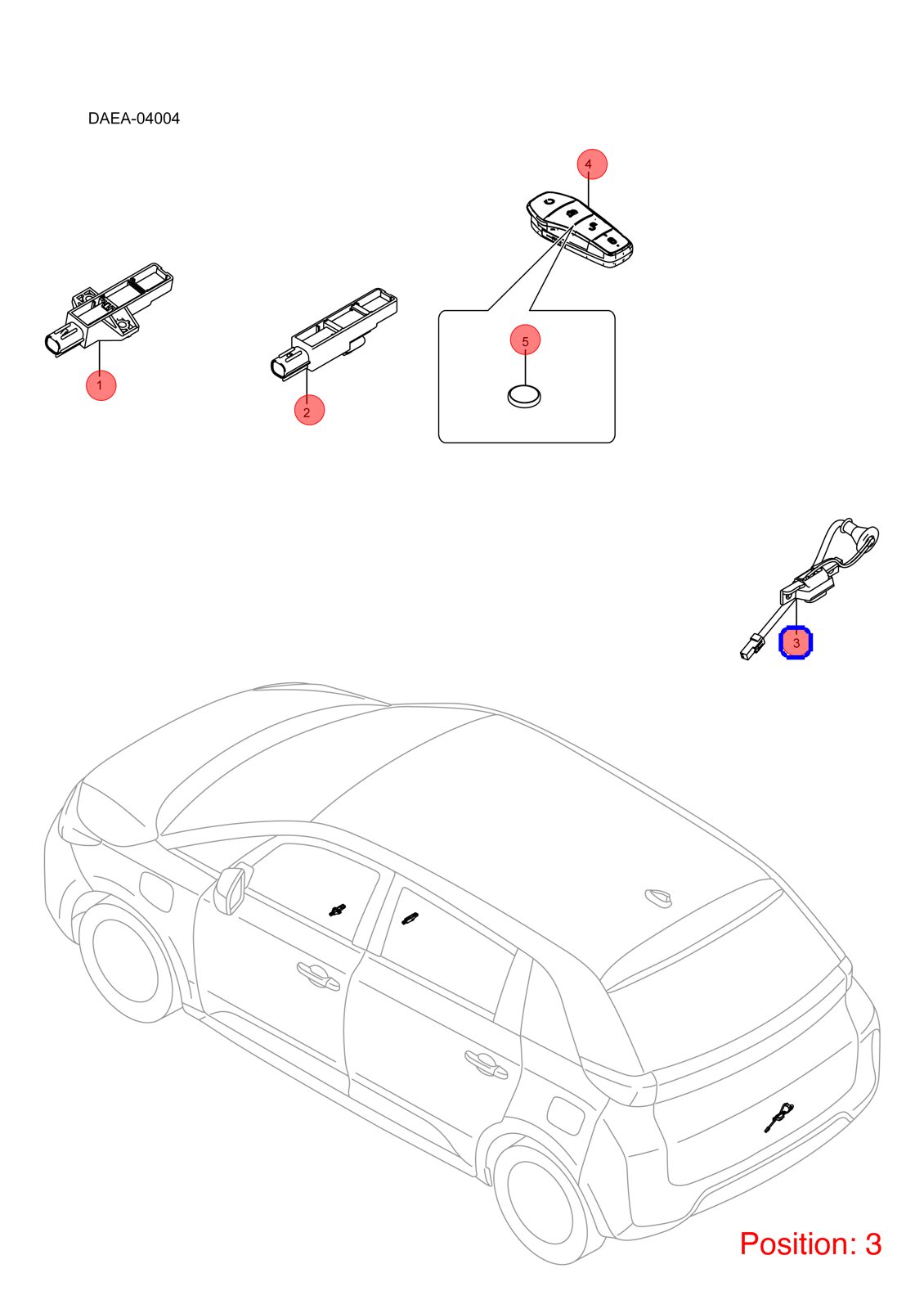BYD Tailgate switch OEM 1261075600 HDF3642800 FOR D1 KING Chazor Seal5 Destroyer 1261075600-BYD_OEM