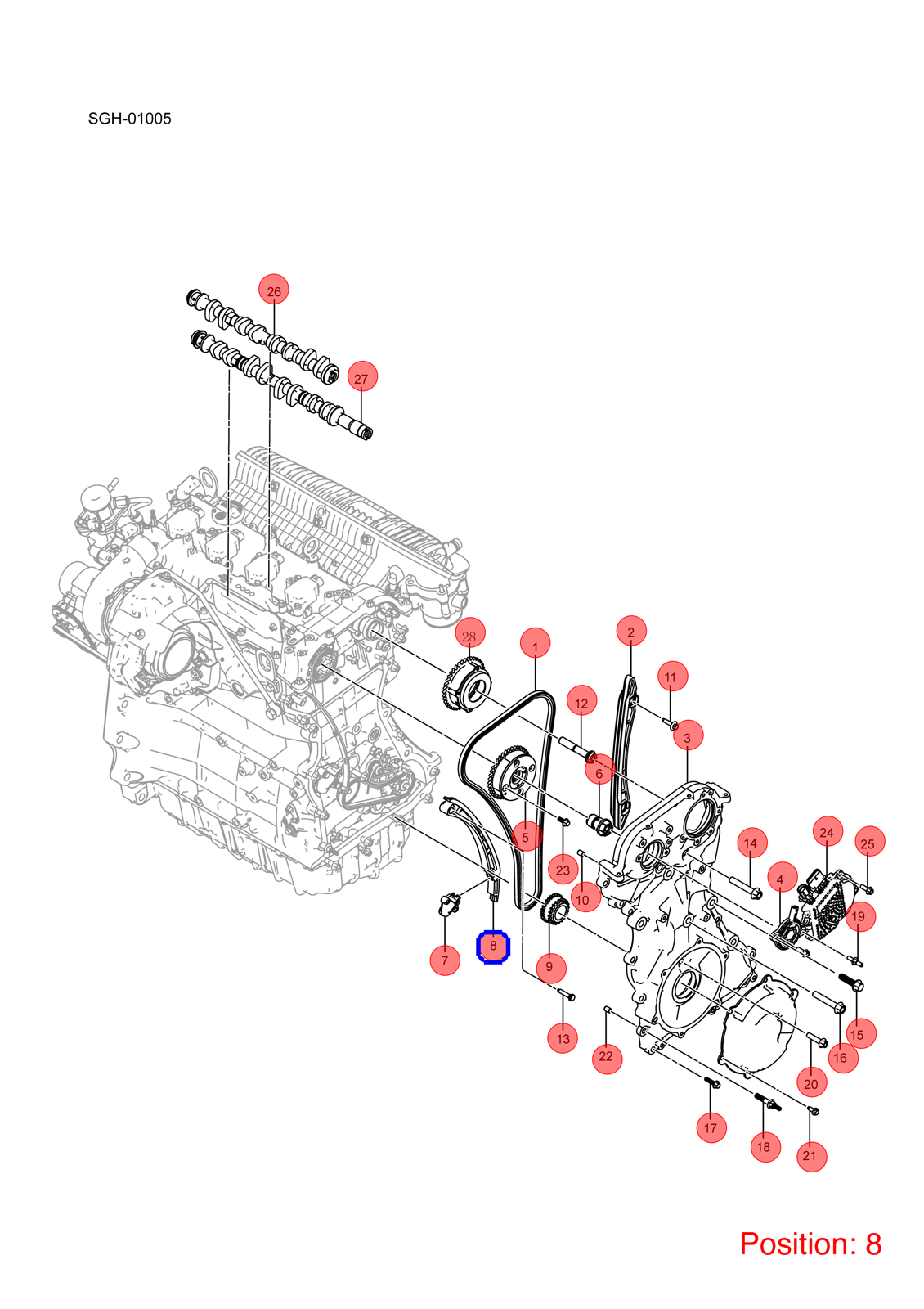 BYD Timing Chain Guide OEM 1263437000 487ZQC1021963 FOR YANGWANG 1263437000-BYD_OEM