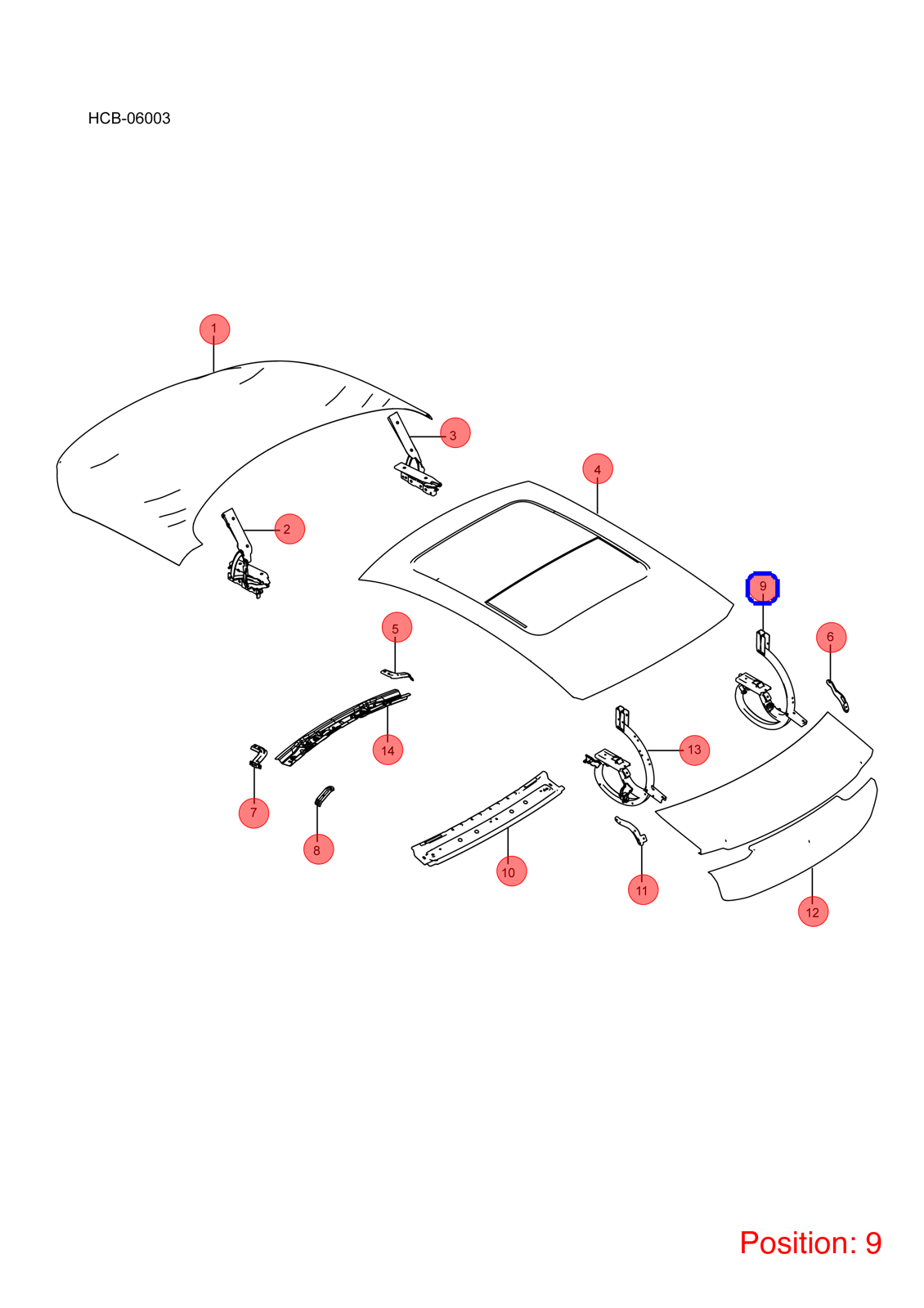 BYD Hood hinge OEM 1263639700 HC5606119 FOR Han 1263639700-BYD_OEM
