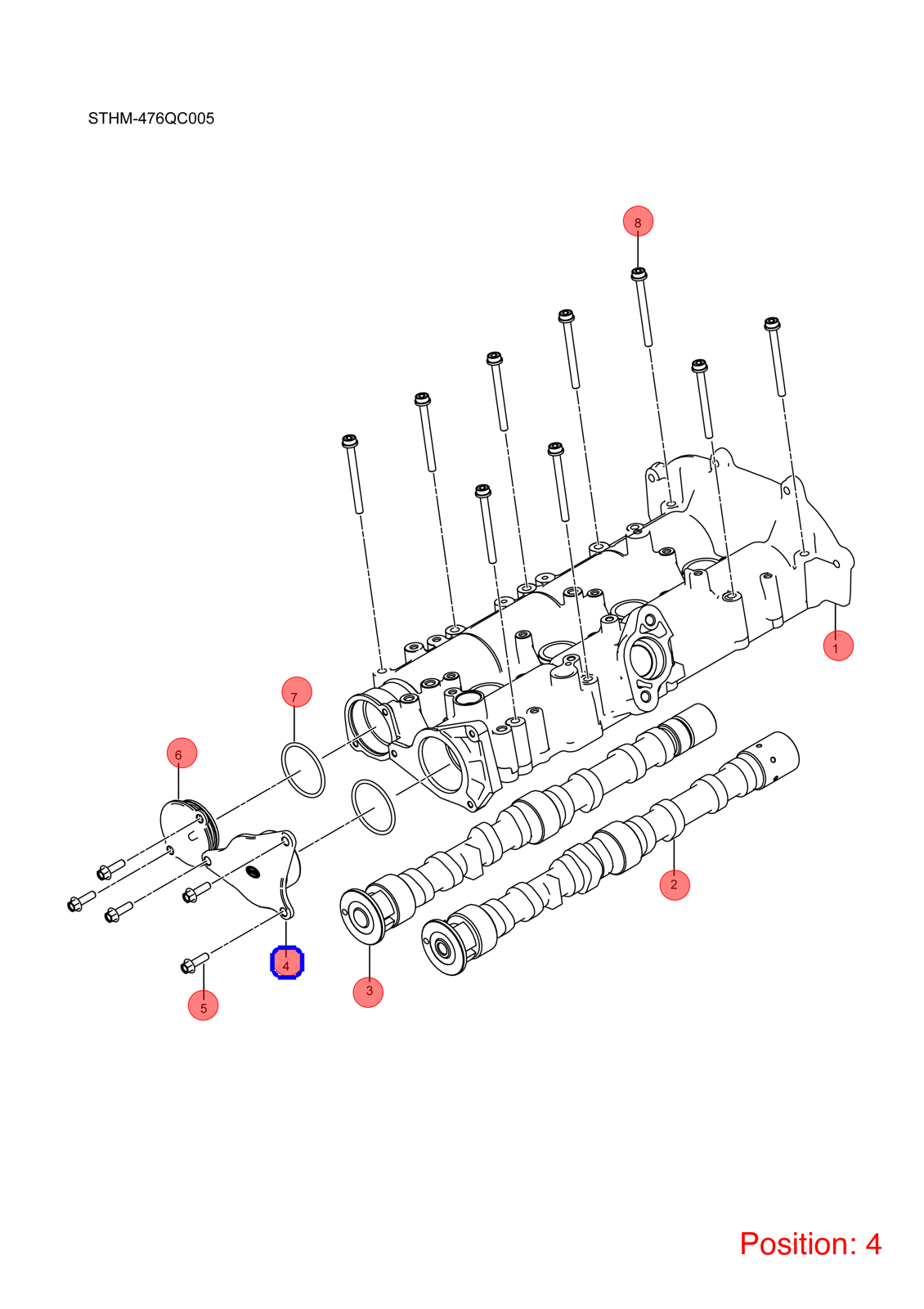 BYD Camshaft Expansion Plug OEM 1266832300 476ZQC1006012 FOR Song DENZA 1266832300-BYD_OEM