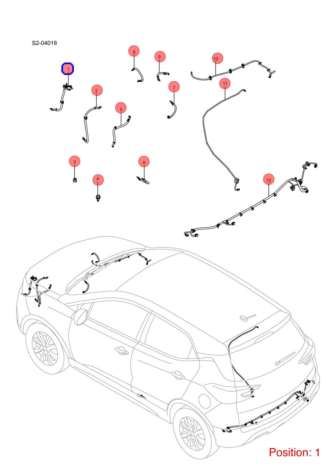 BYD Negative wire OEM 1266922100 SCED4002911AA FOR Atto3 Yuan 1266922100-BYD_OEM