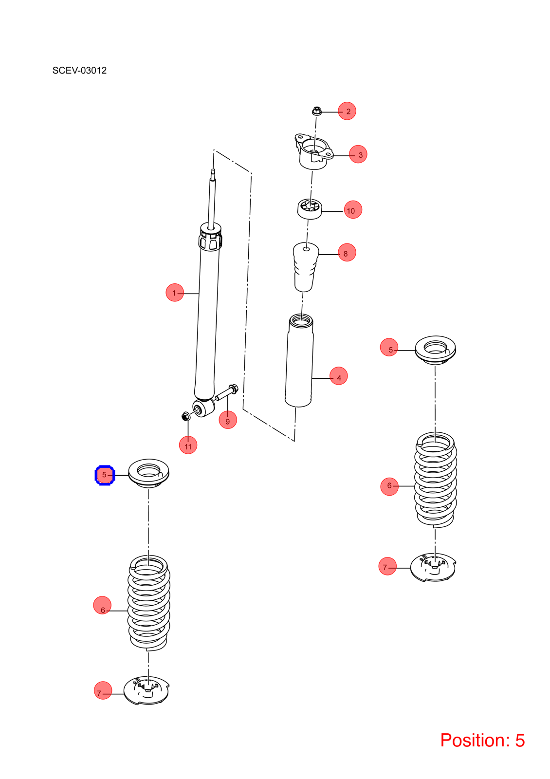 BYD Shock absorber spring pad OEM 1267378400 SCEB2911113A FOR Atto3 Yuan 1267378400-BYD_OEM