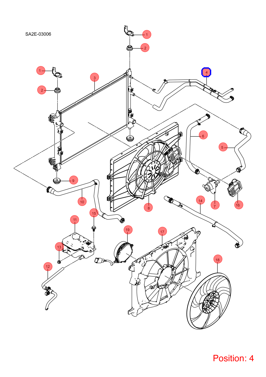 BYD Water pipe OEM 1268730500 SA2E1303140D1 FOR Song 1268730500-BYD_OEM