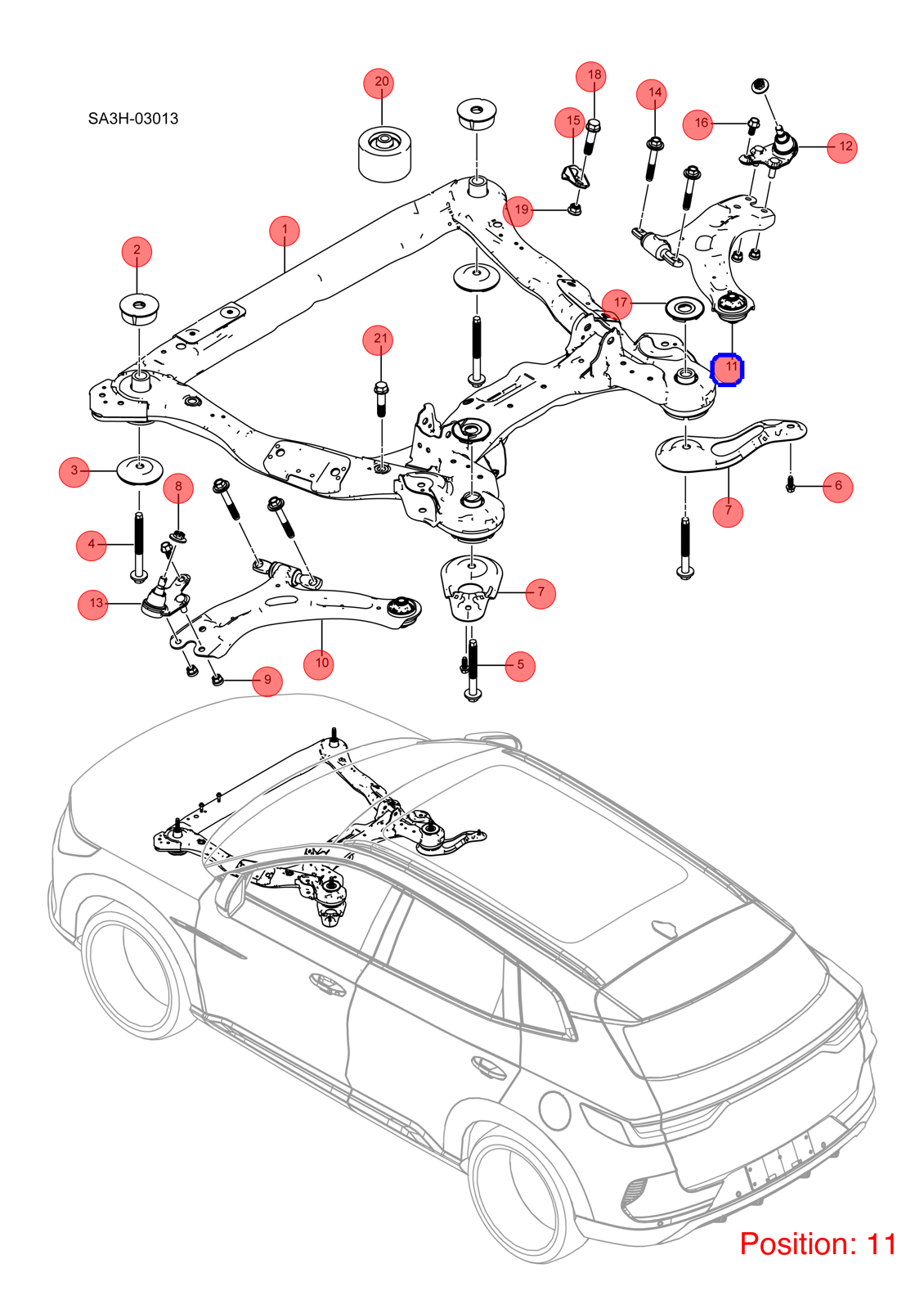 BYD Control arm OEM 1268914600 SA3F2904020A FOR Song 1268914600-BYD_OEM