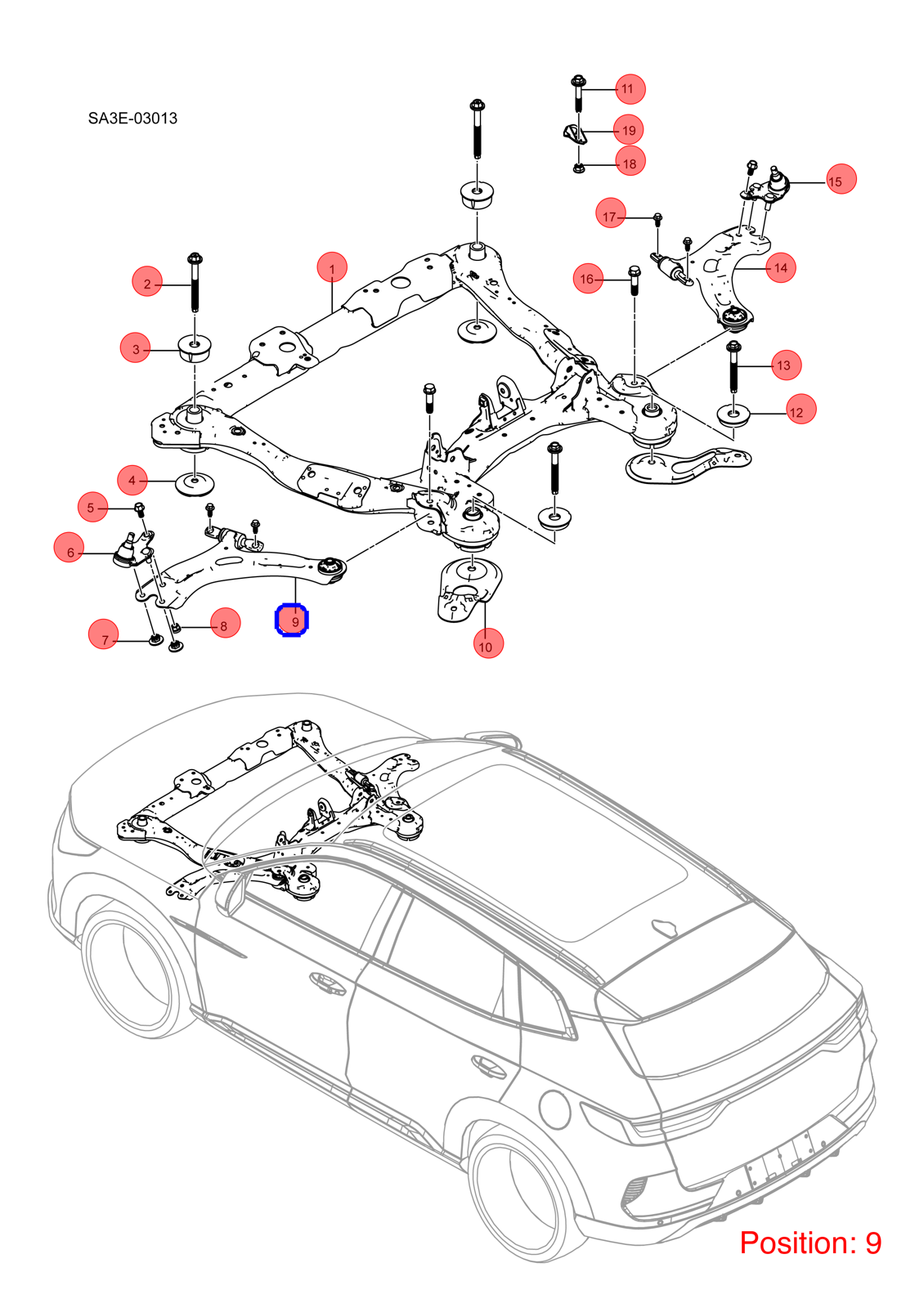 BYD Control arm OEM 1268914700 SA3F2904010A FOR Song 1268914700-BYD_OEM