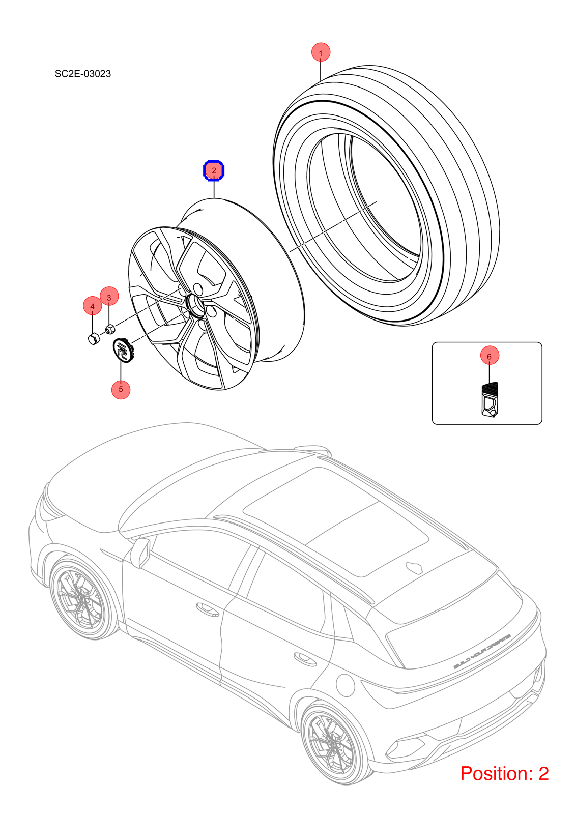 BYD Steel ring OEM 1274026300 SC2E3101010A FOR Atto3 Yuan 1274026300-BYD_OEM