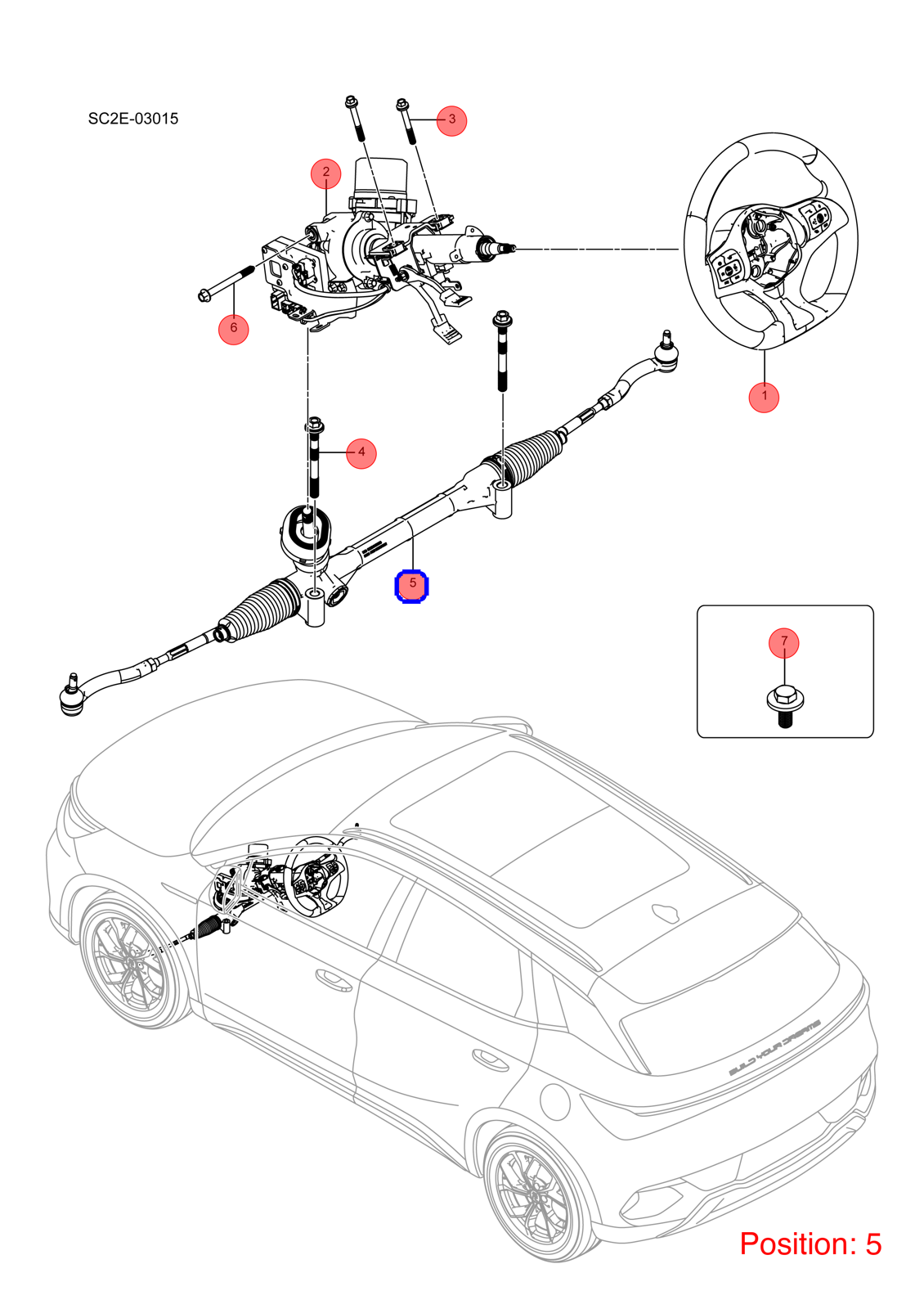 BYD Steering gear OEM 1274026600 SC2E3401010 FOR Atto3 Yuan 1274026600-BYD_OEM