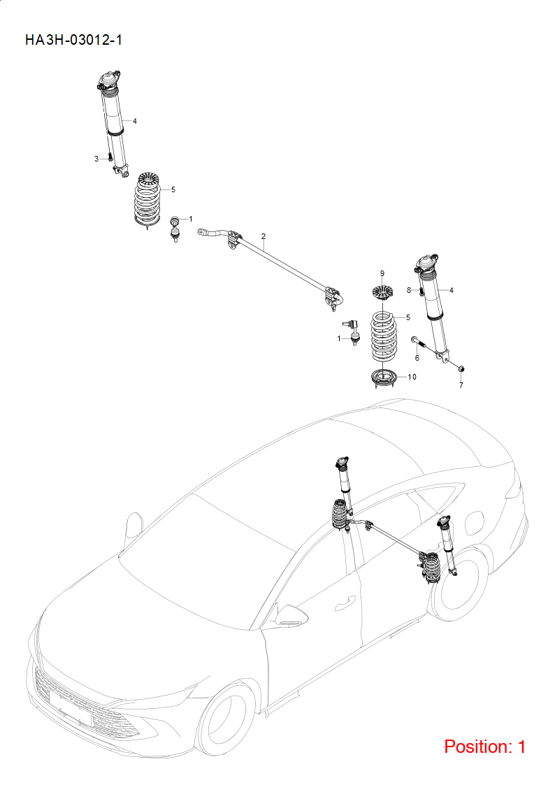 BYD Balance bar ball joint OEM 1274027600 SC2E2916020 FOR Atto3 Yuan Dolphin 1274027600-BYD_OEM