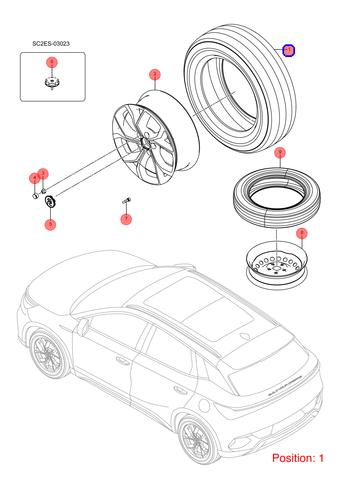 BYD Steel ring OEM 1274029400 SC2E3101010AA FOR Atto3 Yuan 1274029400-BYD_OEM