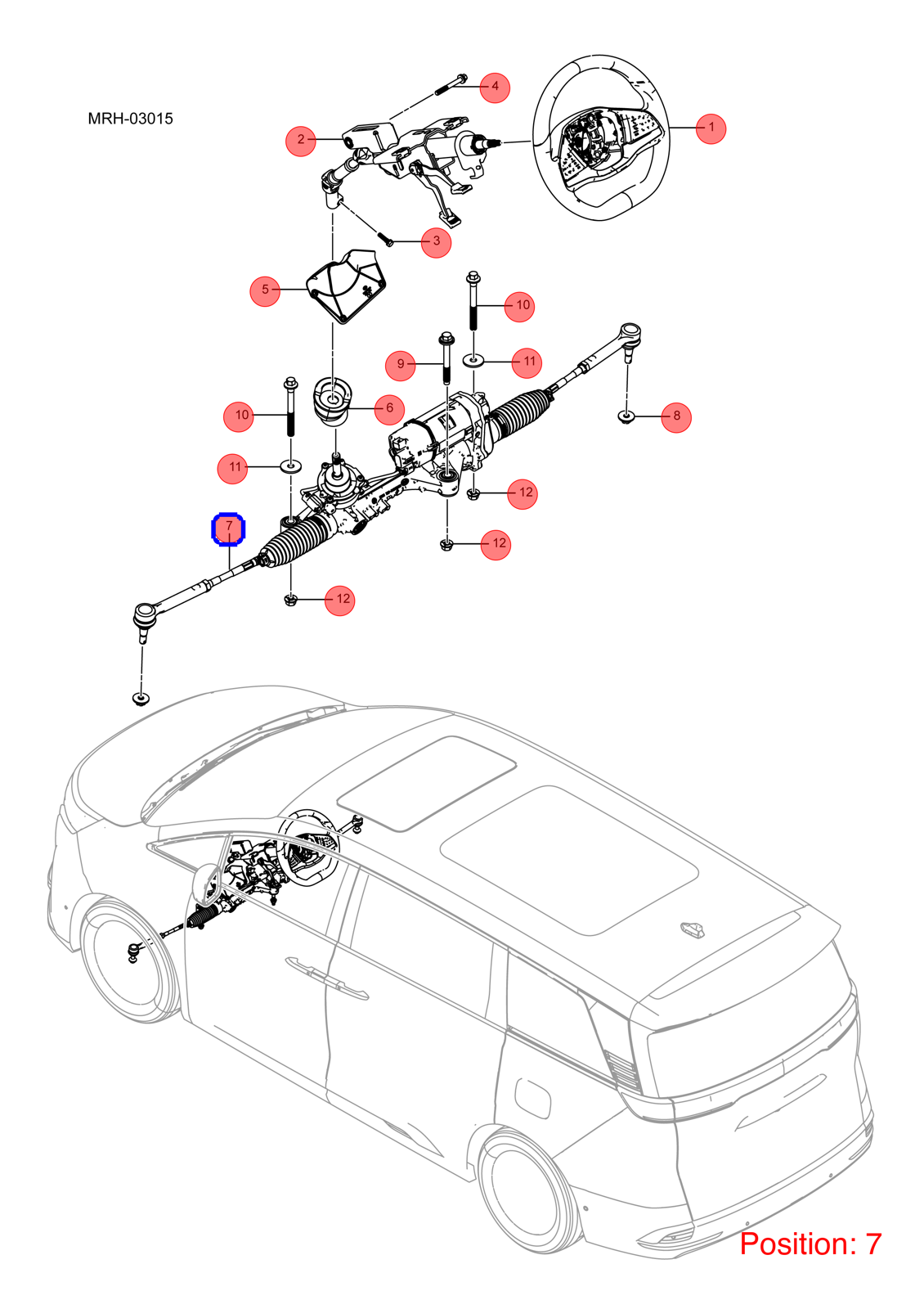 BYD Steering gear OEM 1274706900 SA3HA3401010 FOR Song 1274706900-BYD_OEM