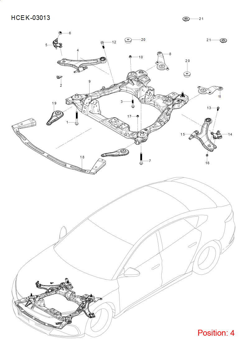 BYD Control arm OEM 1274860400 HCE2904020 FOR Han 1274860400-BYD_OEM