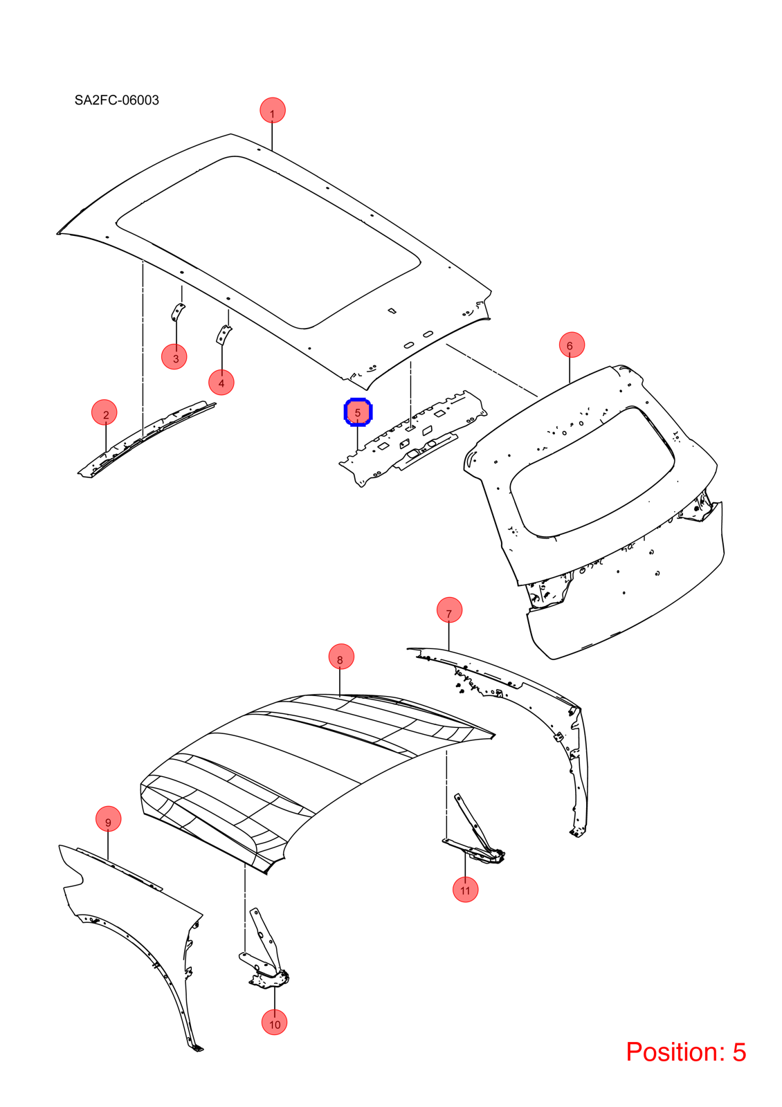 BYD Roof beam OEM 1276844500 SA2FC570130070 FOR Song 1276844500-BYD_OEM