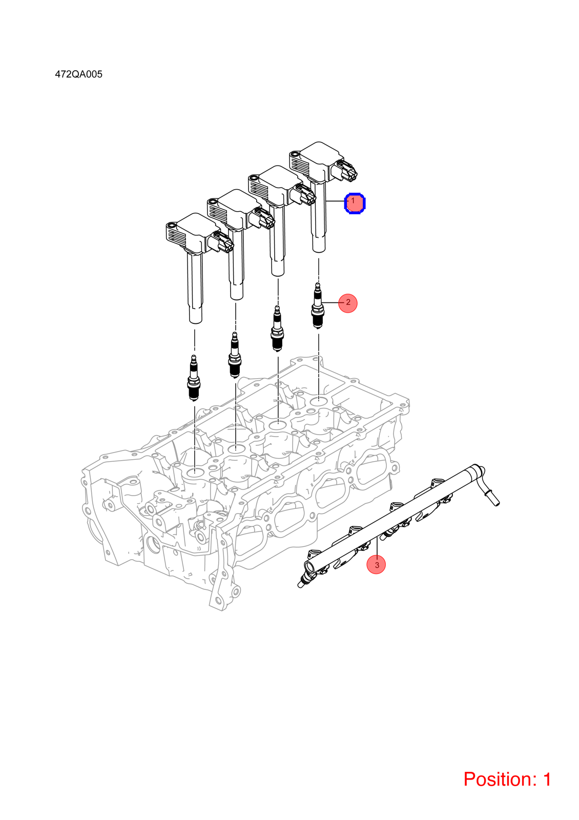 BYD Ignition coil OEM 1279872600 472QA3705100 FOR Qin Song KING Chazor Seal5 Destroyer 1279872600-BYD_OEM