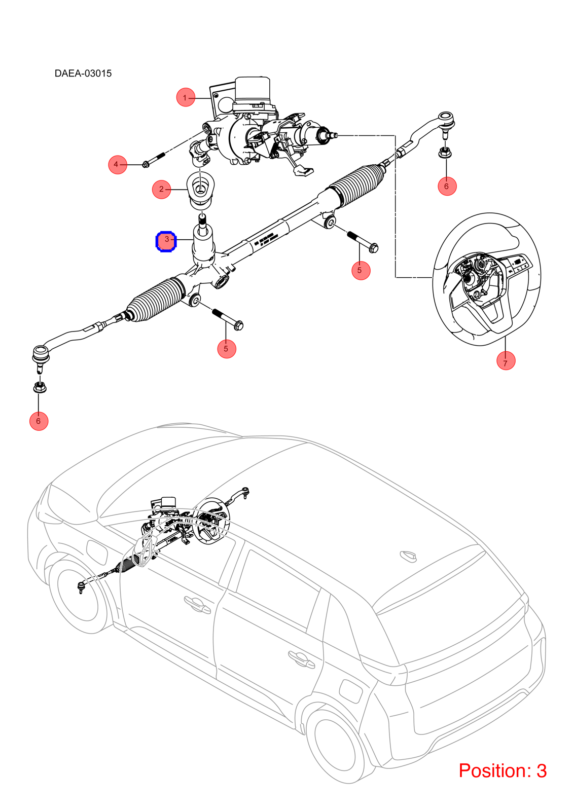BYD Steering gear OEM 1283466400 DAEA3401010 FOR D1 1283466400-BYD_OEM